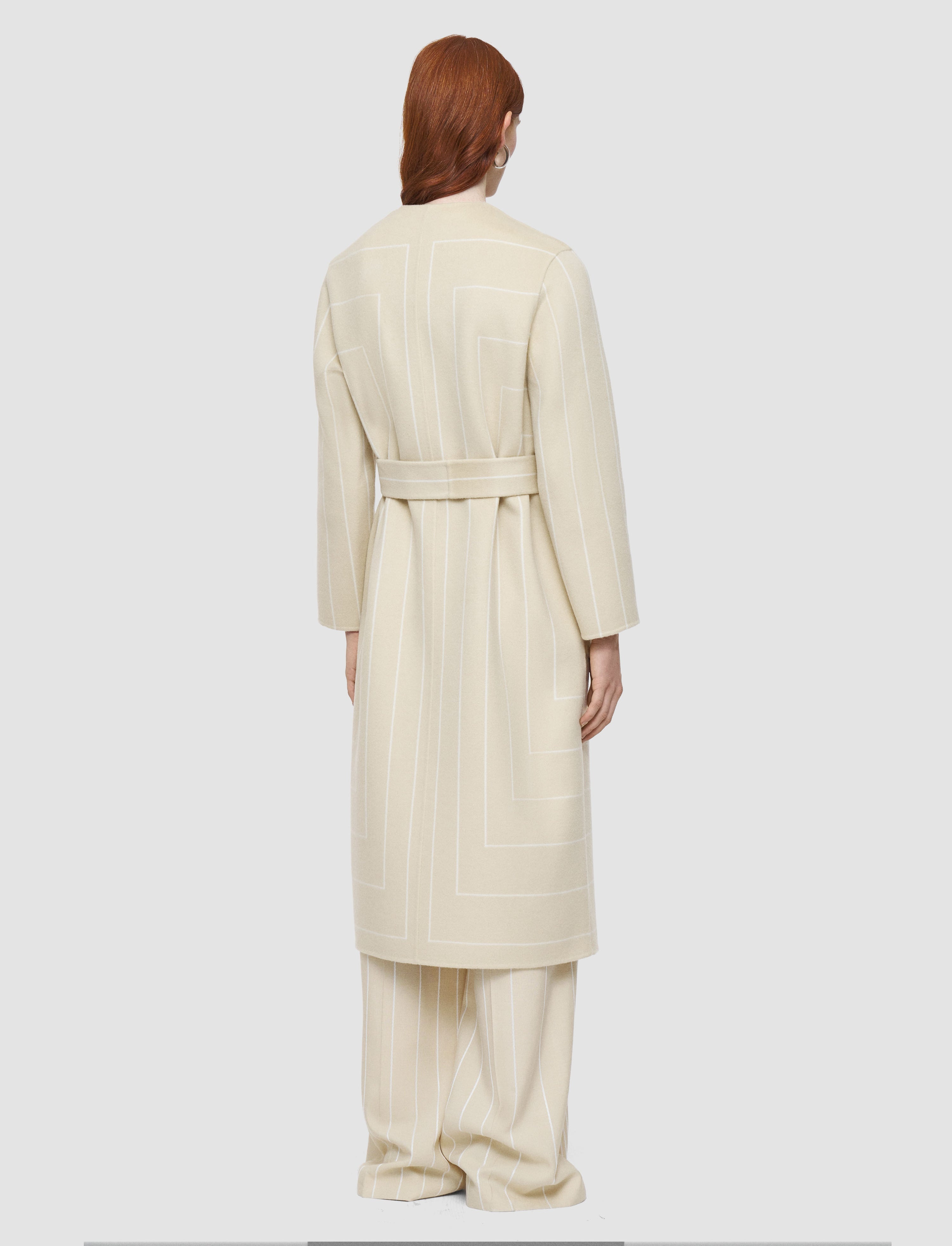 Scheffer Geometric Double Face Wool Coat - 3