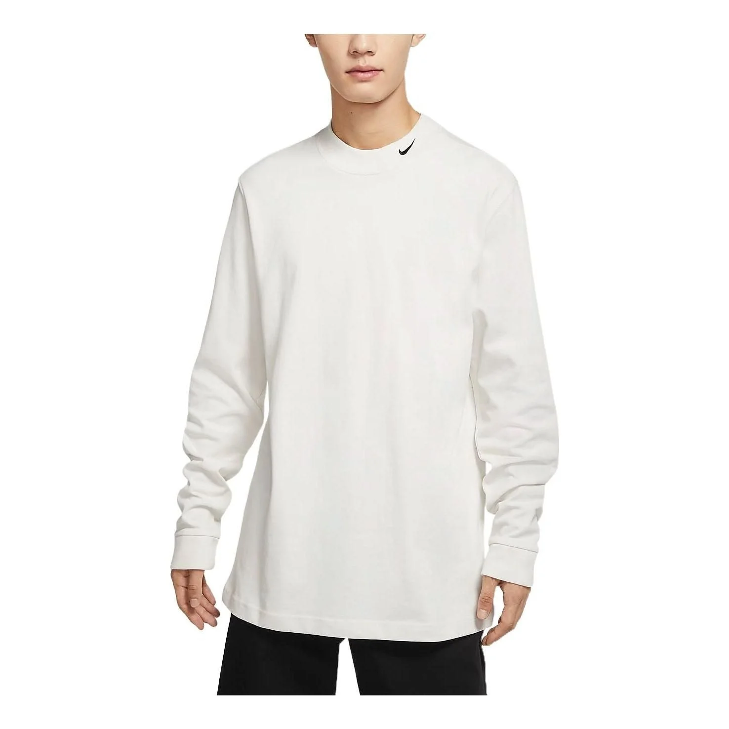 Nike AS M NL LS MOCK NECK SHIRT 'White Black' DX5869-030 - 1
