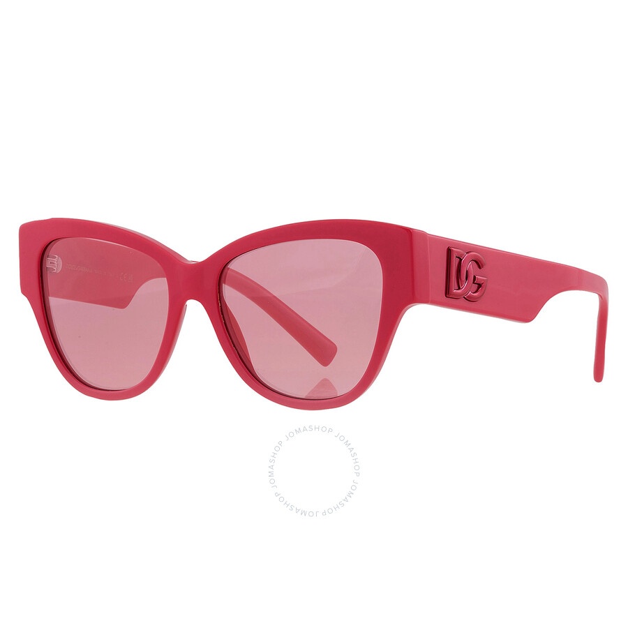Dolce and Gabbana Pink Mirrored Silver Butterfly Ladies Sunglasses DG4449 326230 54 - 3