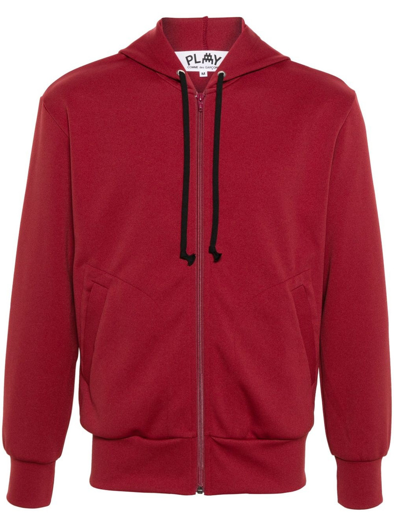 logo-appliqué hoodie 1