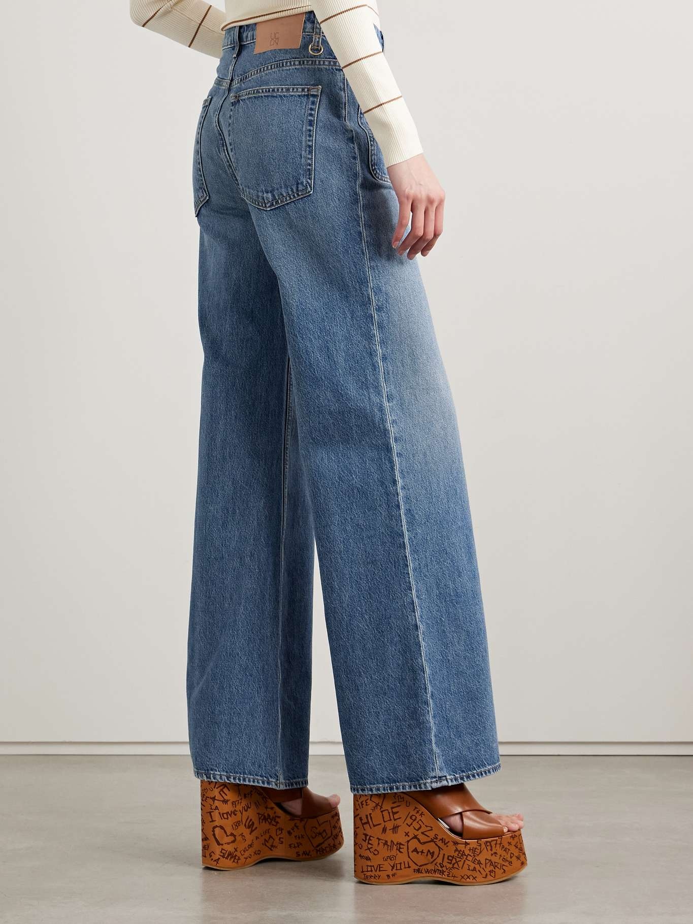 The Gwynne high-rise flared jeans Mid denim - 4
