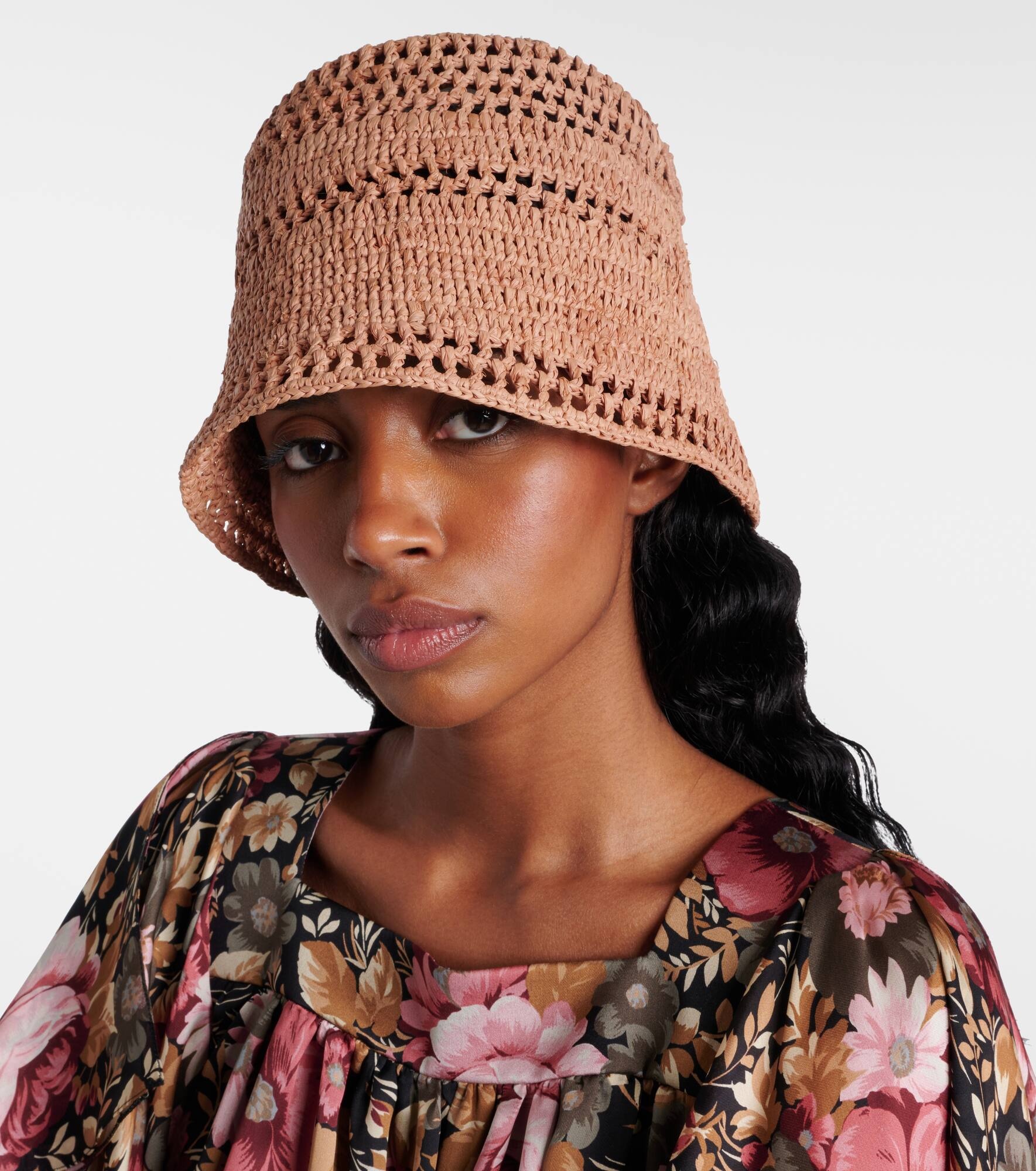 Sunset raffia bucket hat - 2