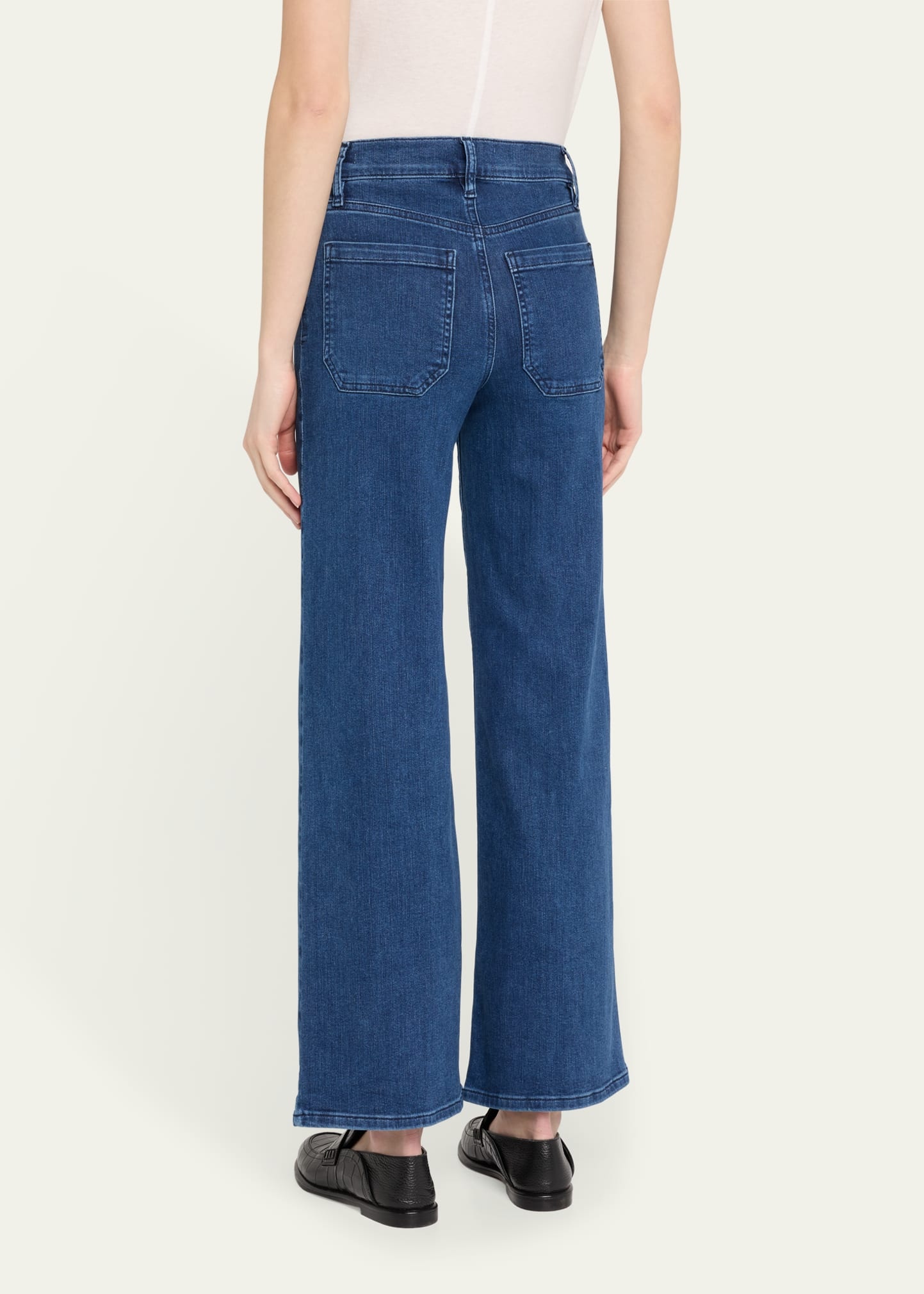 Le Slim Palazzo Modernist Pocket Jeans - 3