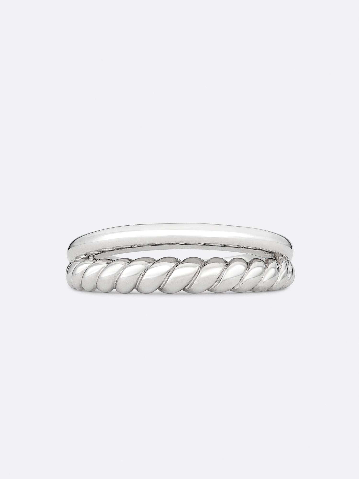 Icons White Gold Duet Ring - 3