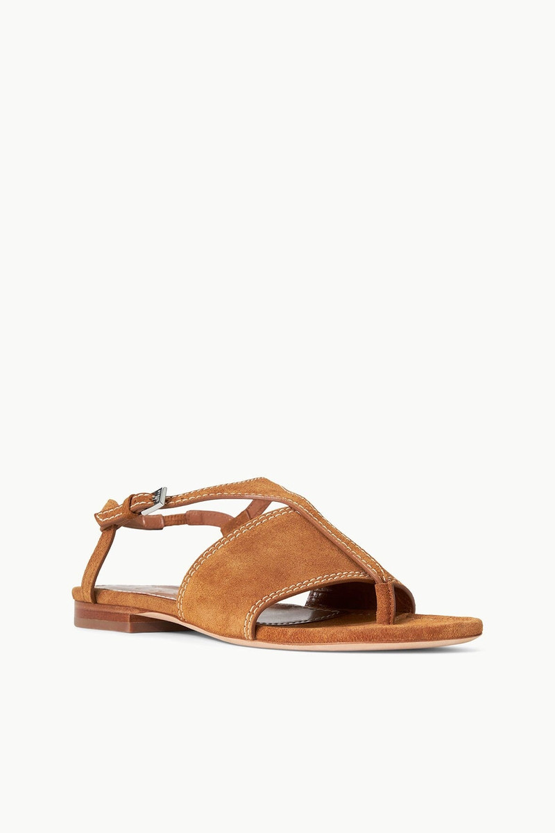 STAUD STAUD PURA VIDA FLAT SANDAL TAN outlook