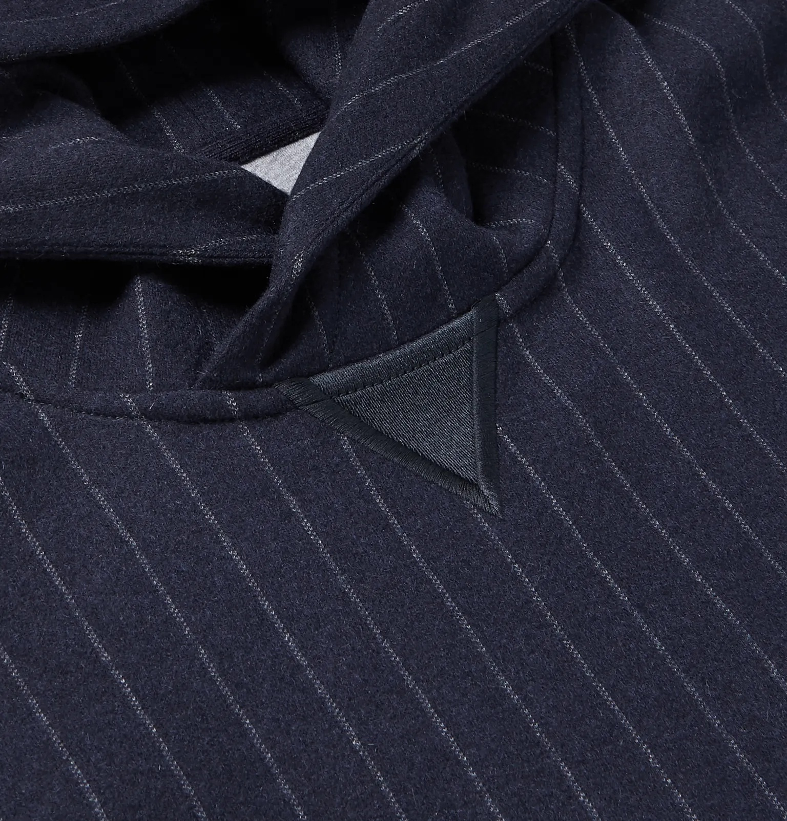 Pinstriped Cashmere and Cotton-Blend Hoodie - 5