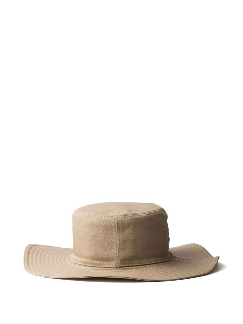 Prada logo-print bucket hat outlook