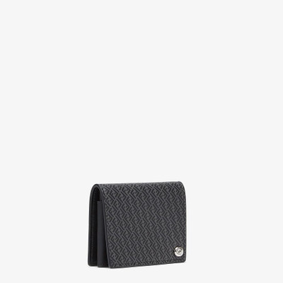 FENDI Black leather card holder outlook