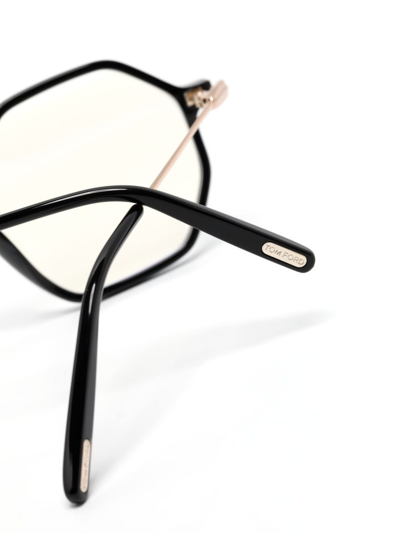geometric-frame glasses 3