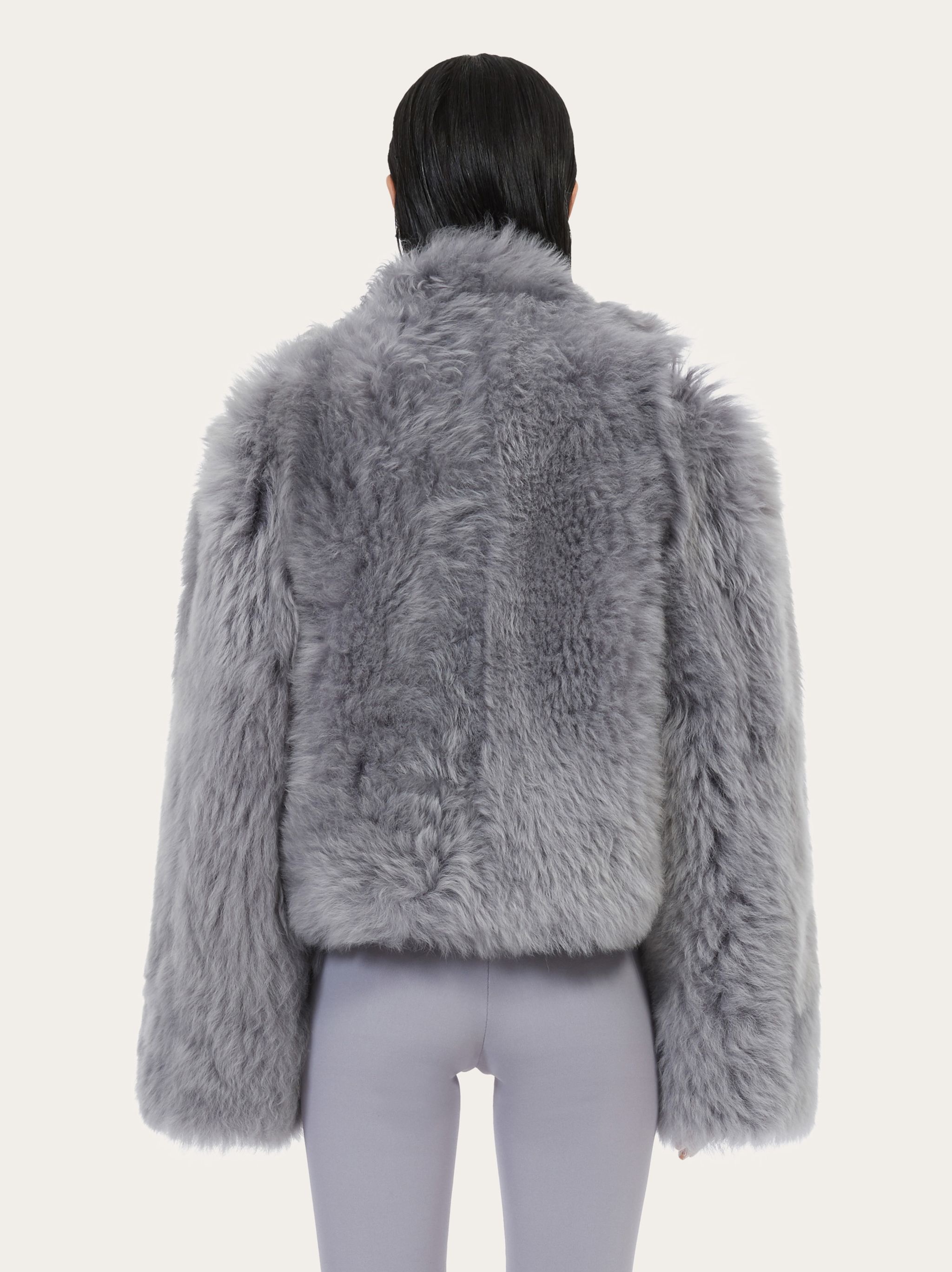Long hair shearling jacket - 3