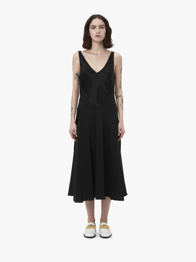 JW Anderson CUT OUT LAYERED SILK DRESS outlook
