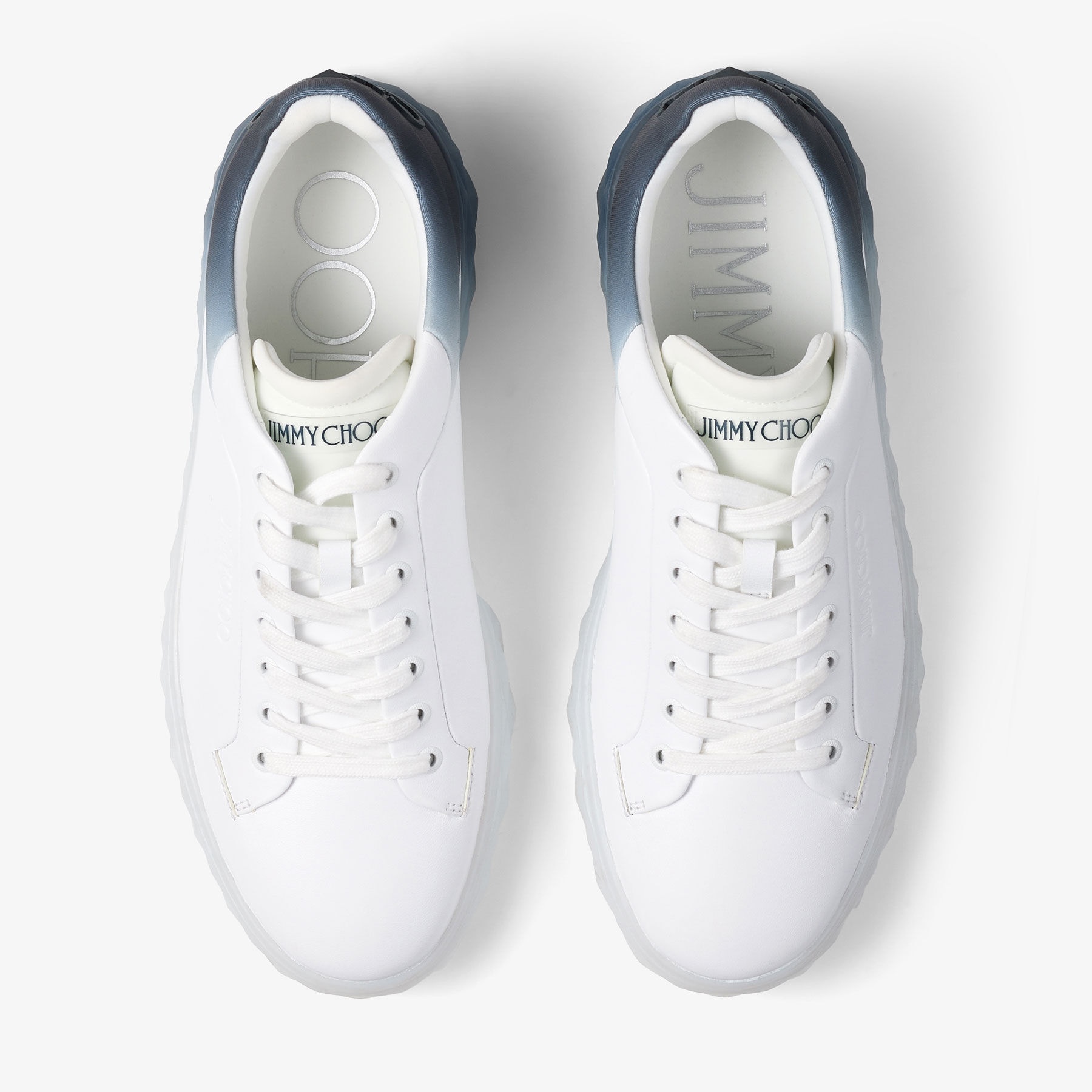 Diamond Light/M II
White Leather Trainers - 3