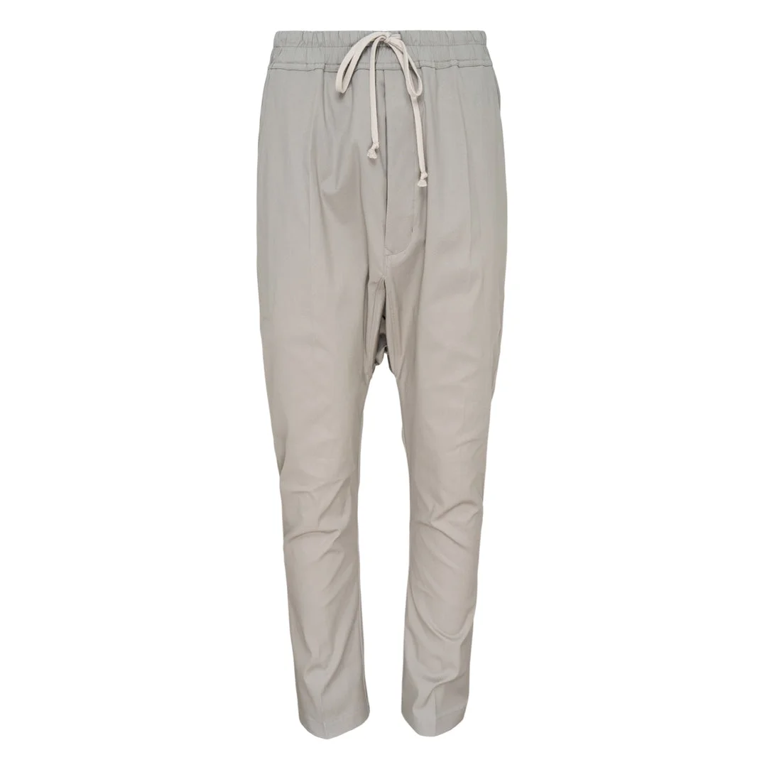 Drawstring Drop-Crotch Long Pants - 1
