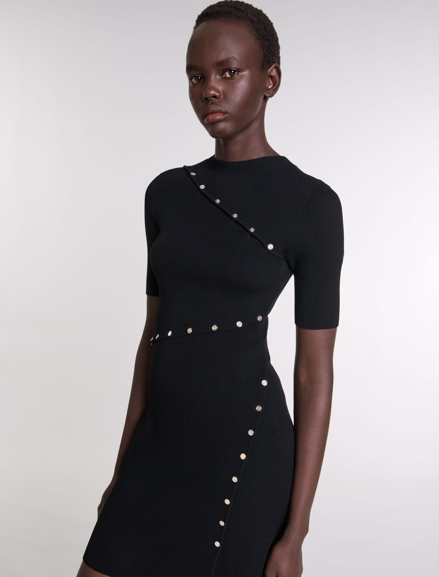 Dress in ribbed knit - 5