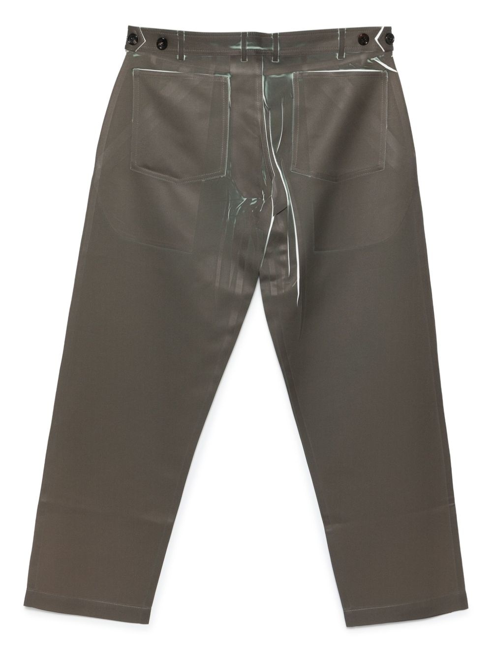 graphic-print trousers - 2