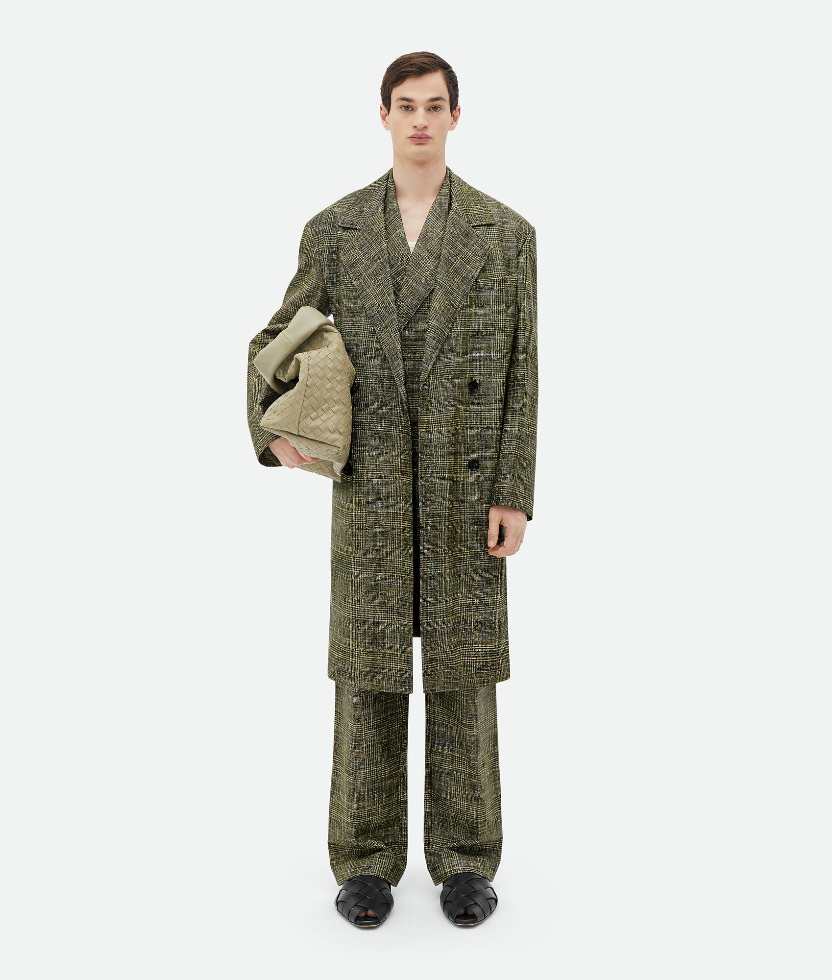 Oversized Fit Printed Leather Jacket - 4