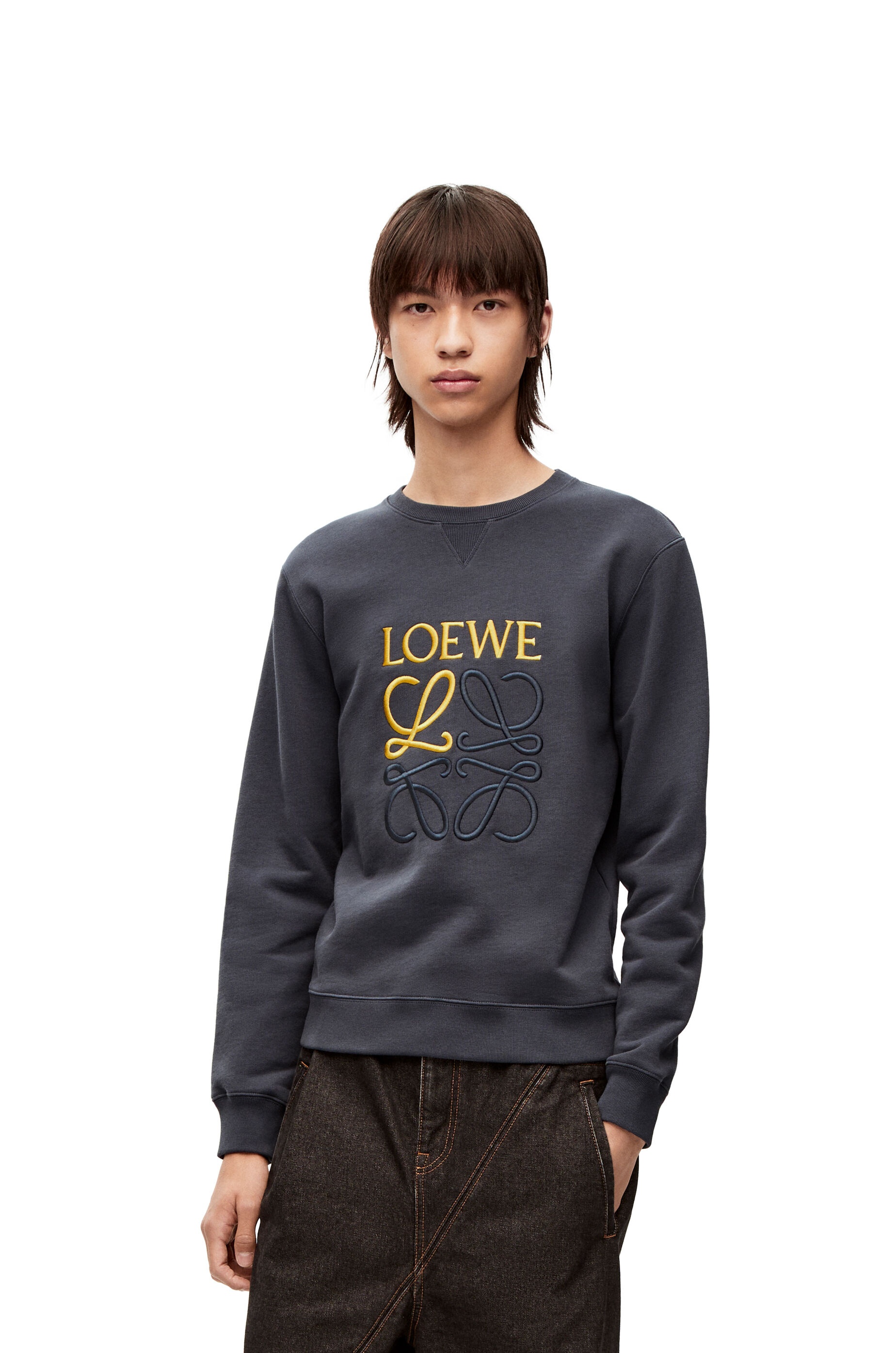 LOEWE Anagram regular fit sweatshirt in cotton - 3
