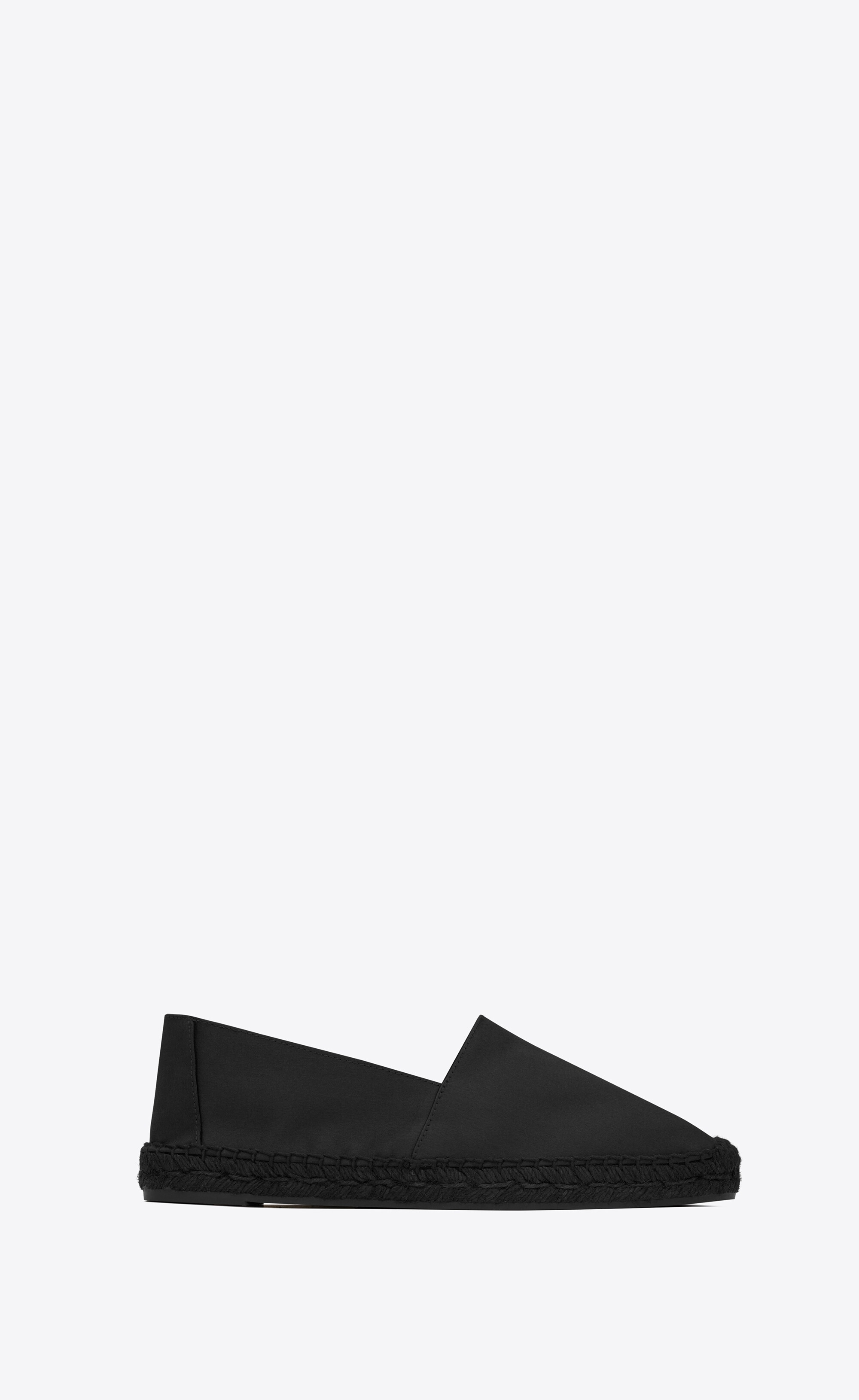ysl embroidered espadrilles in satin crepe - 1