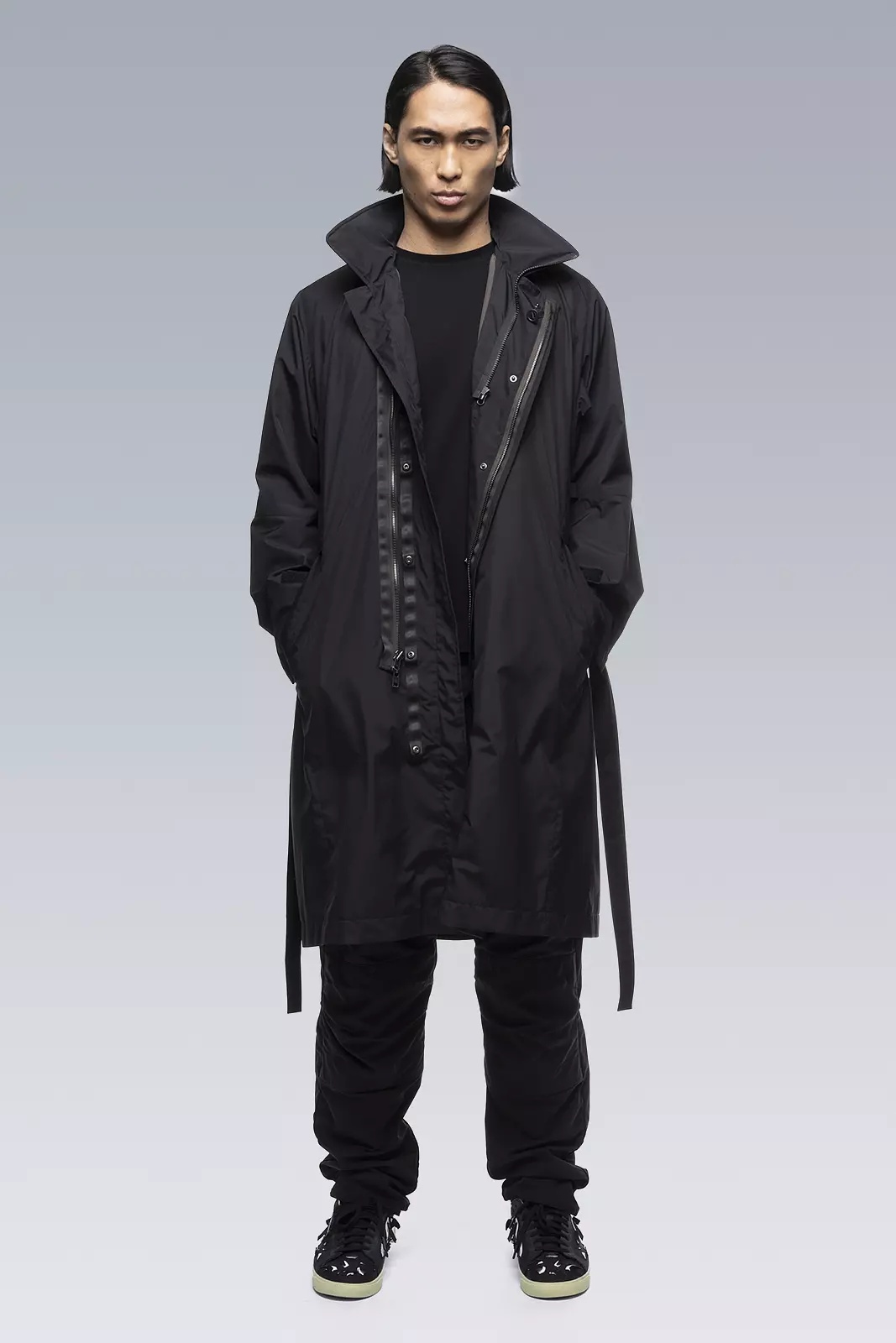 ジャケット・アウター eaphi gunpatch waist mark long coat 2 eaphi gunpatch waist mark long coat