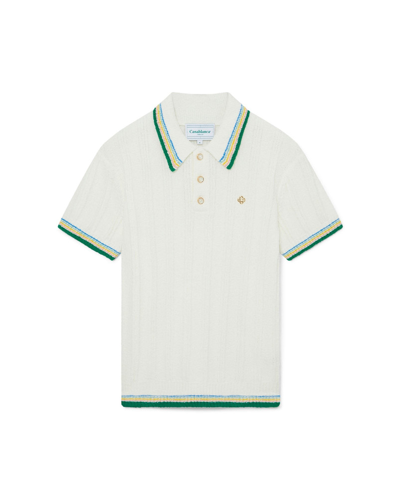 Rib Boucle Polo Shirt 1