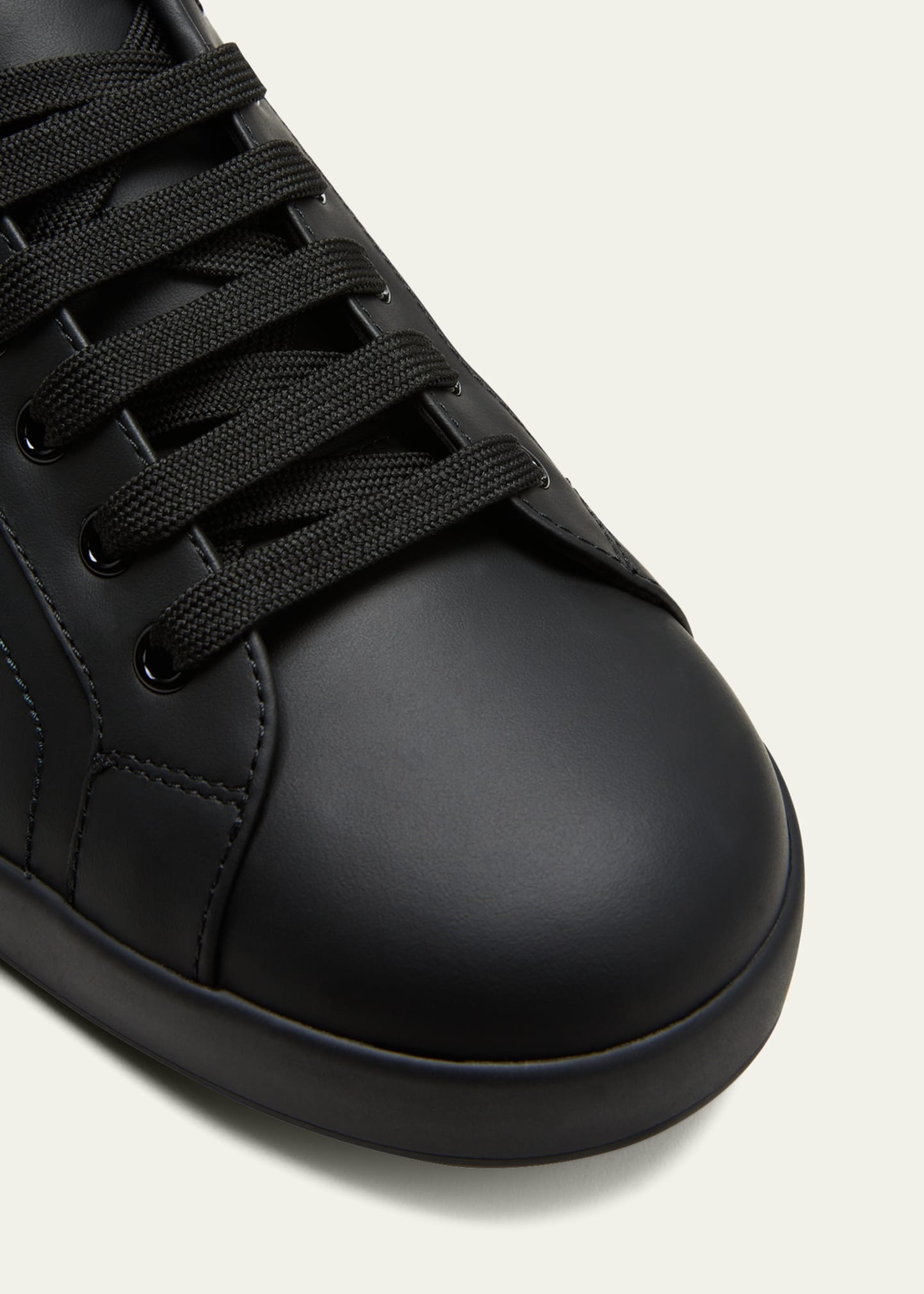 Men's Portofino Leather Low-Top Sneakers - 6