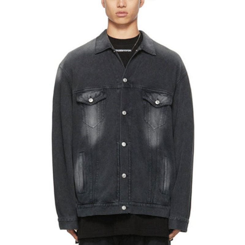 BALENCIAGA Balenciaga Washed Denim Jacket Large Fit 'Black' 662772TKVG51000 outlook