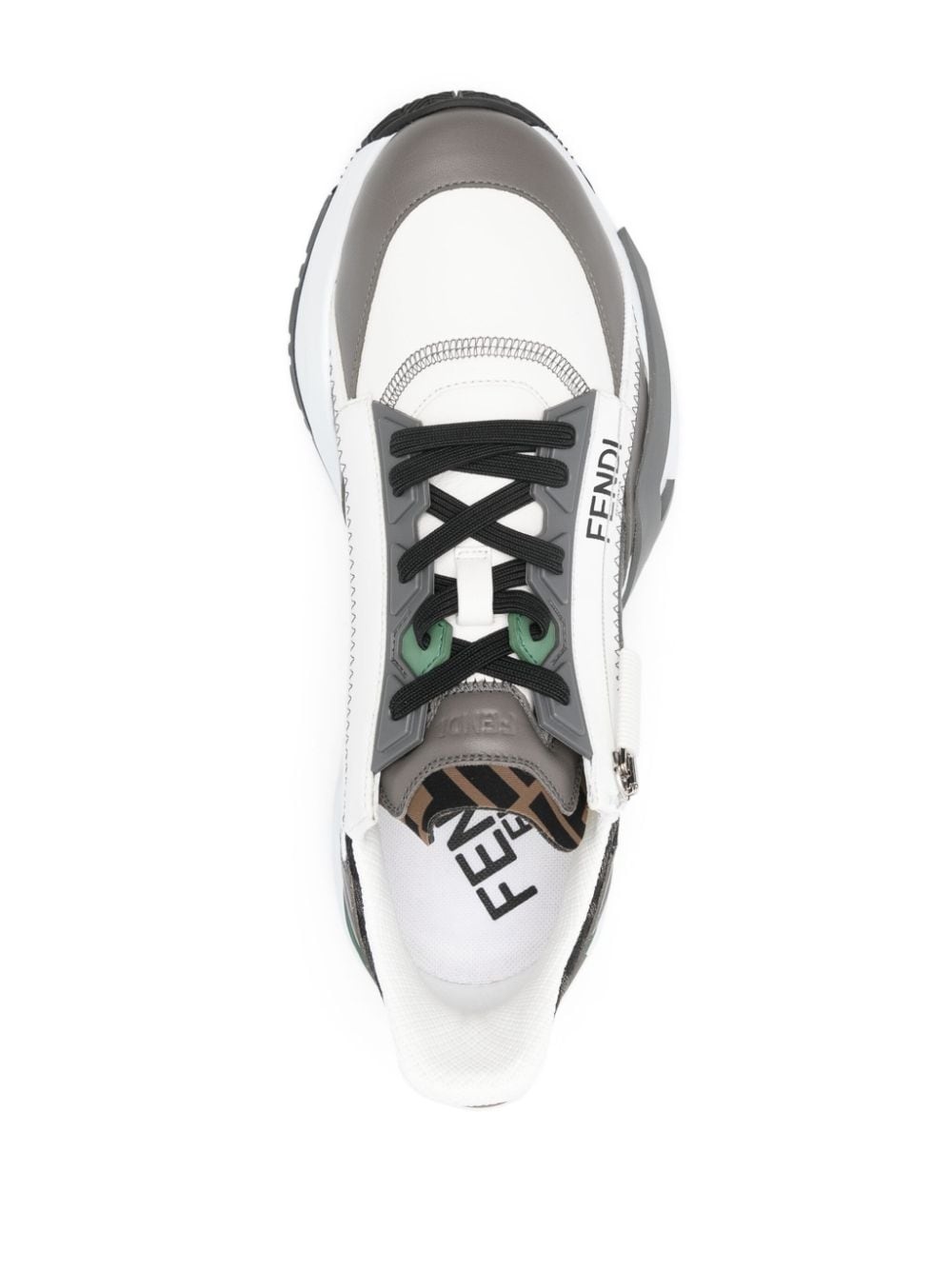 Flow FF-jacquard sneakers - 4
