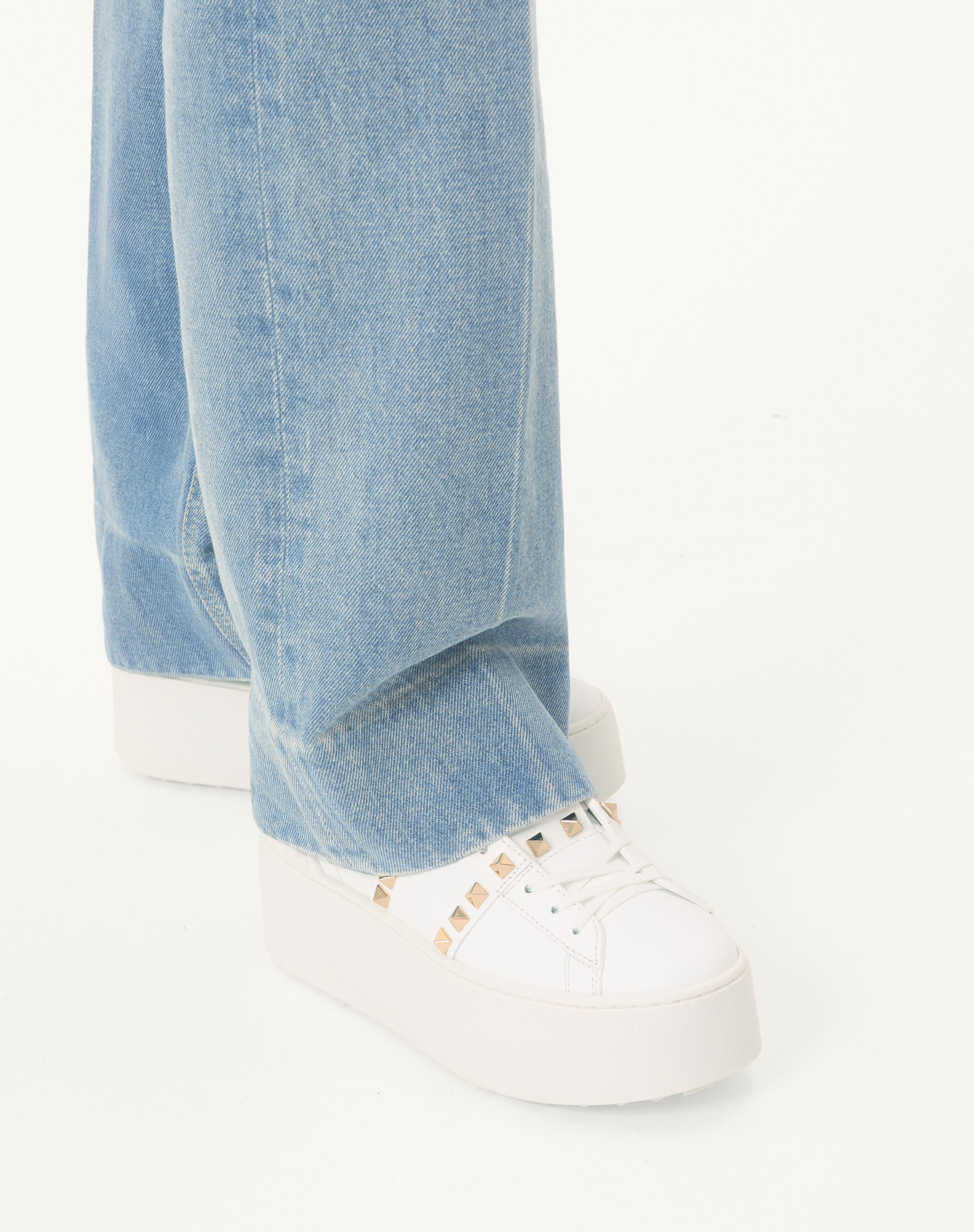 FLATFORM ROCKSTUD UNTITLED SNEAKER IN CALFSKIN - 2