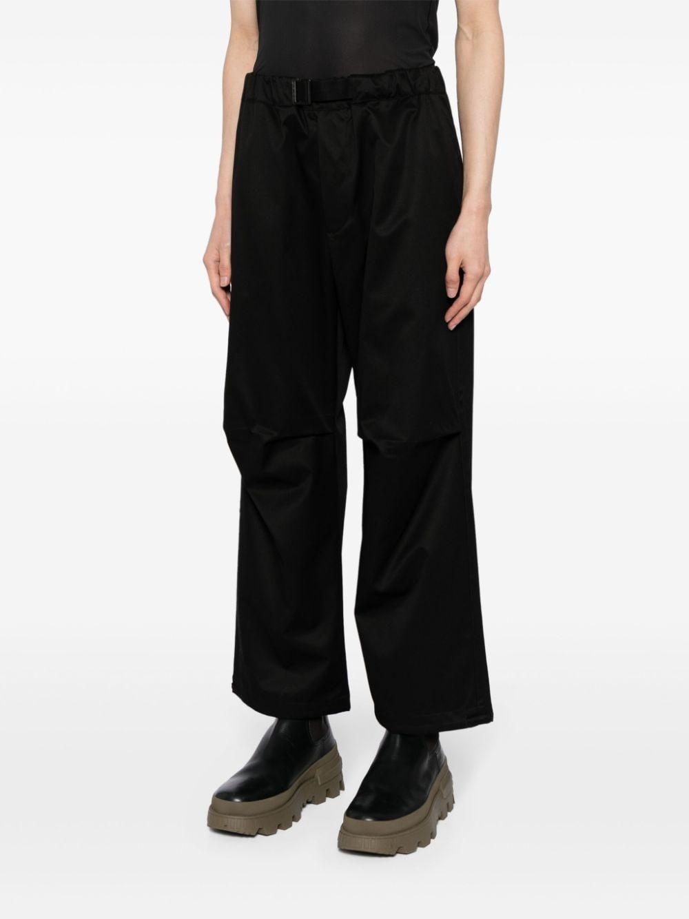 belted cropped trousers - 3