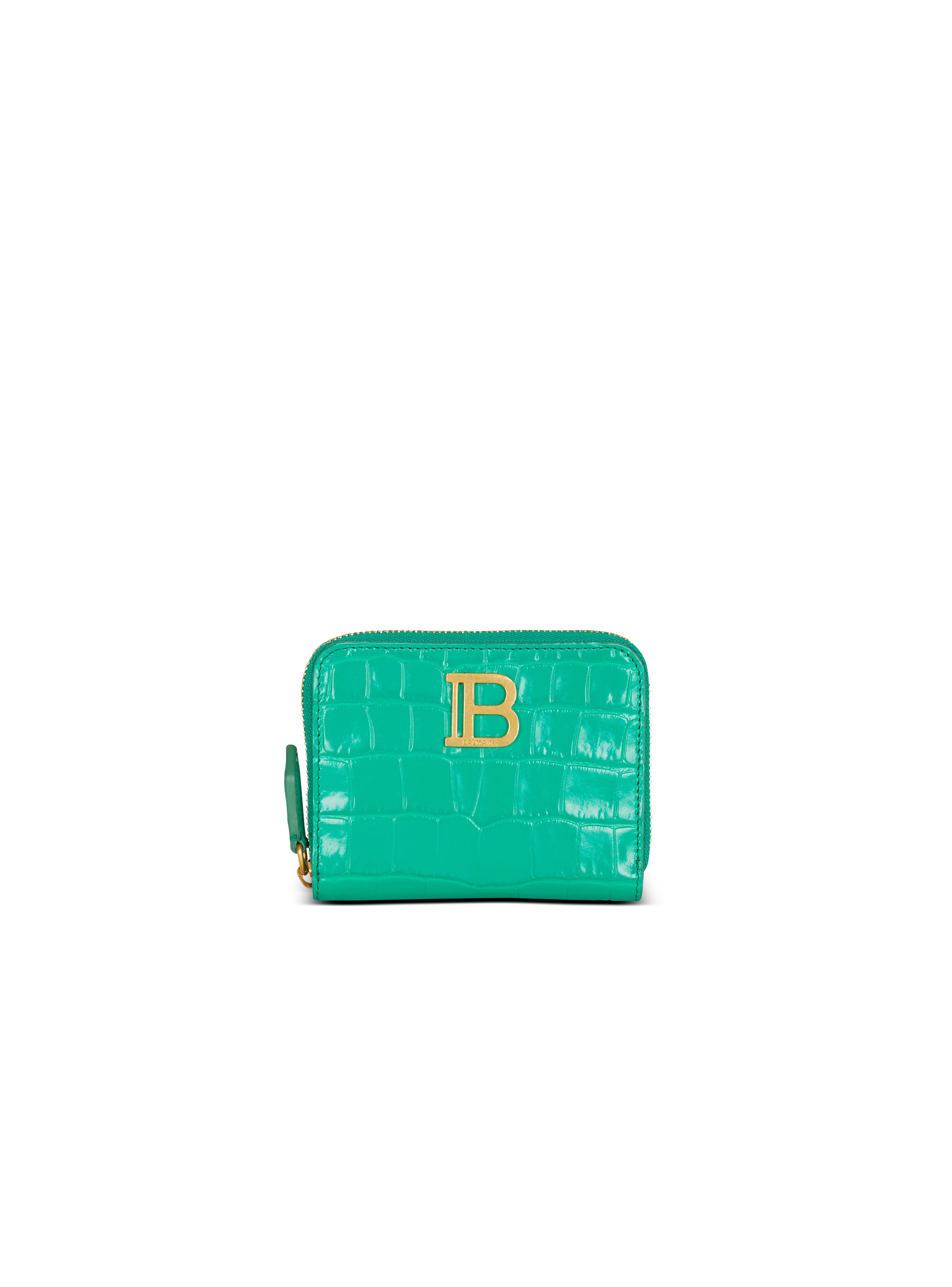 B-Buzz crocodile-print leather purse - 1