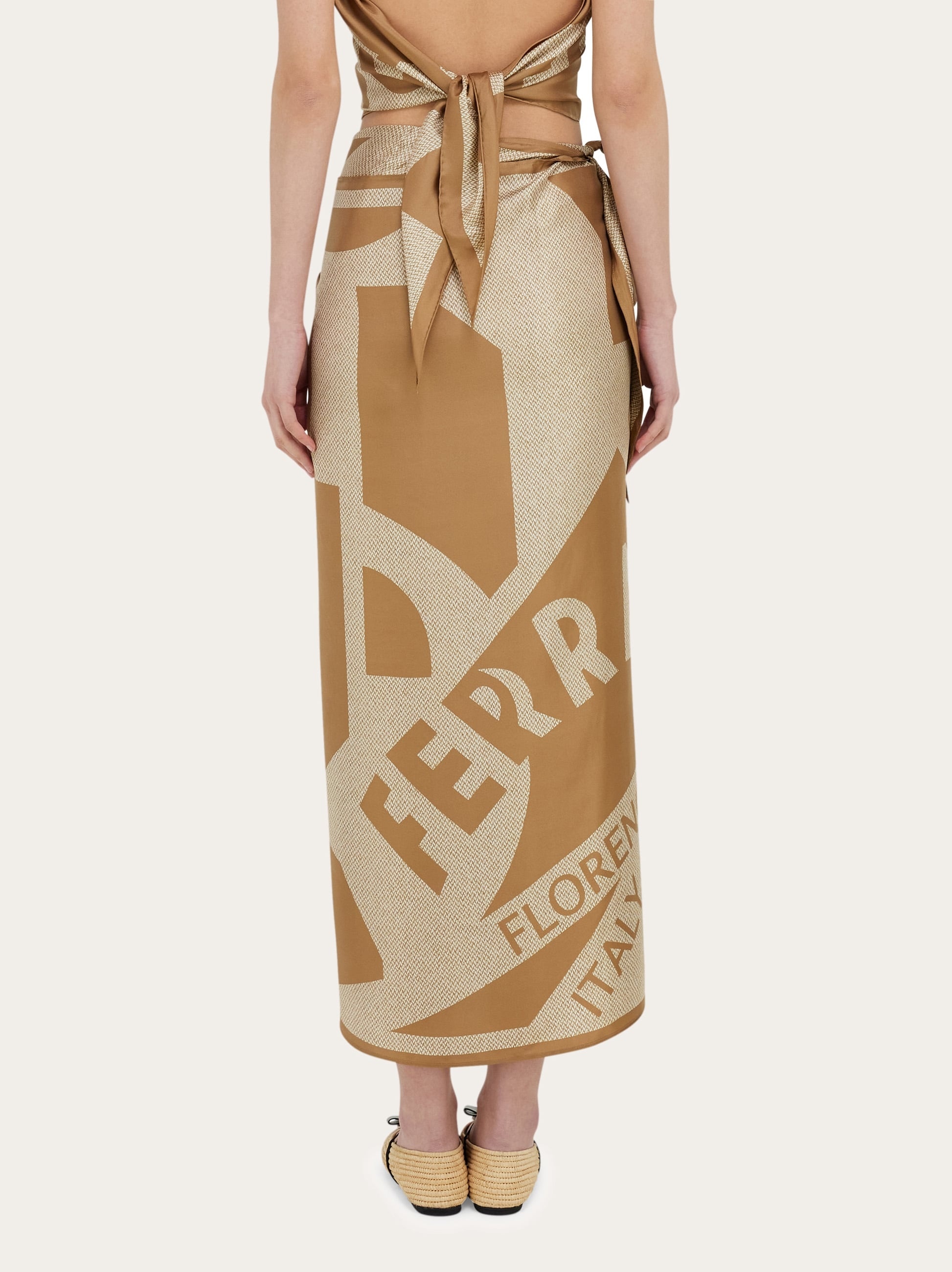 Venna logo sarong skirt - 5