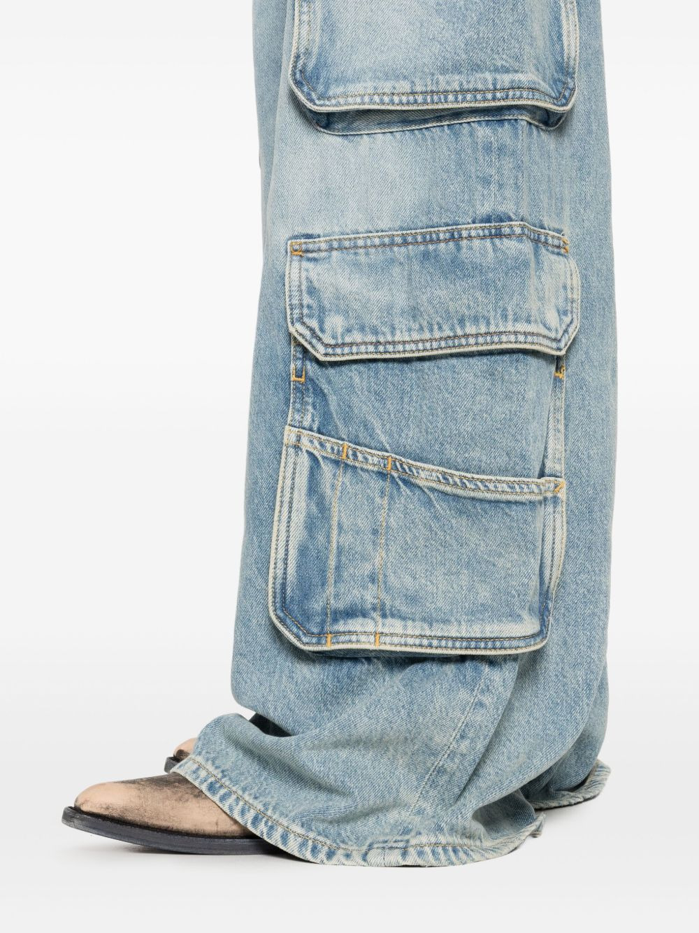 multi-pocket cargo jeans - 5