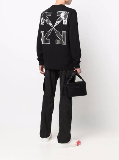 Off-White Caravaggio Arrow print long-sleeve T-shirt outlook