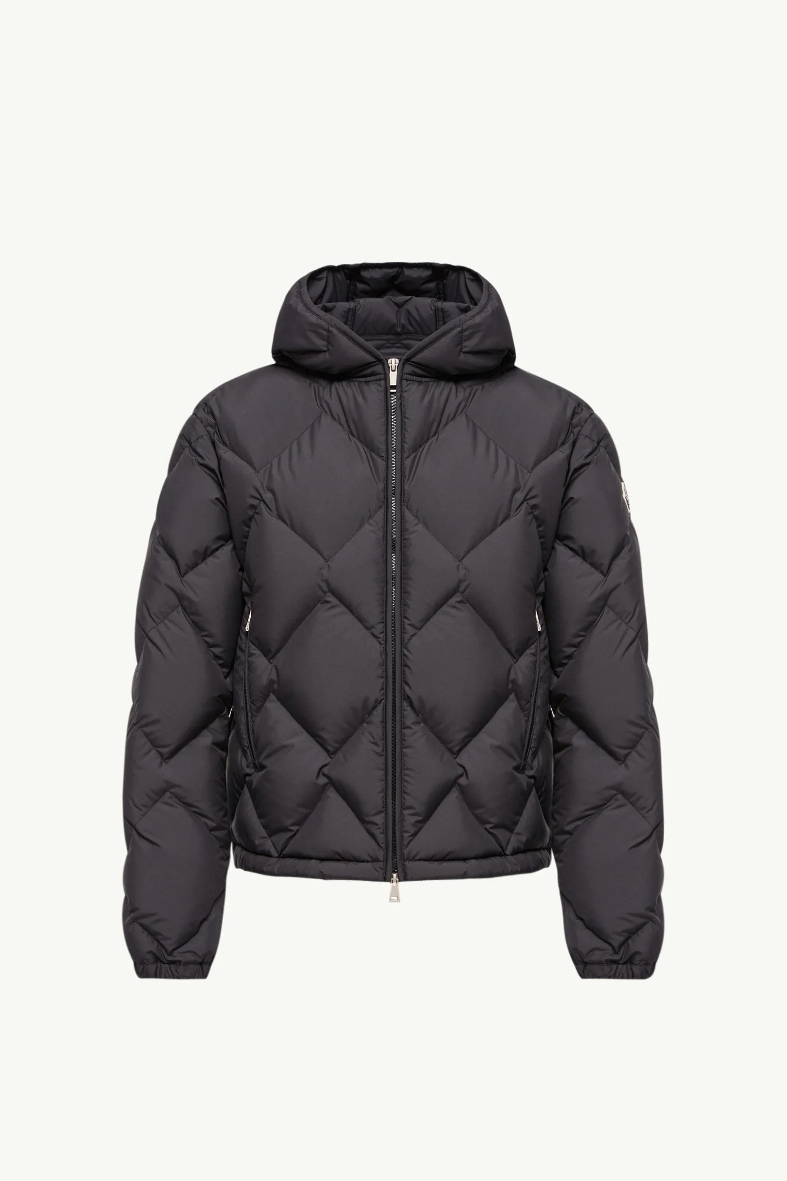 Arvouinne Hooded Triangle-Quilted Short Down Jacket - 1