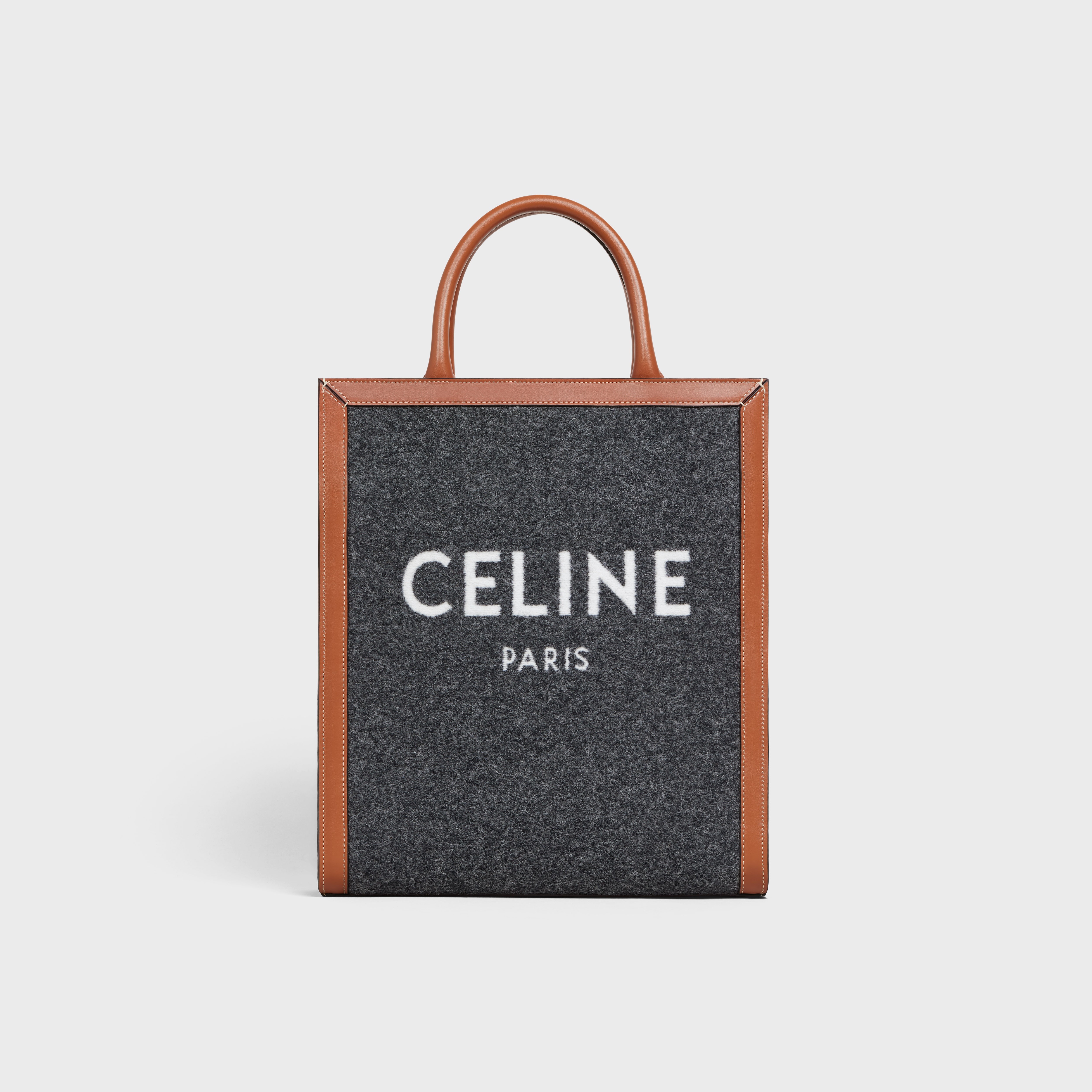 Small Vertical Cabas Celine in Textile with CELINE & calfskin - 1