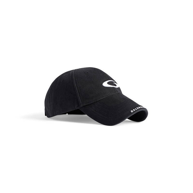 BALENCIAGA Men's Loop Sports Icon Cap in Black/white outlook