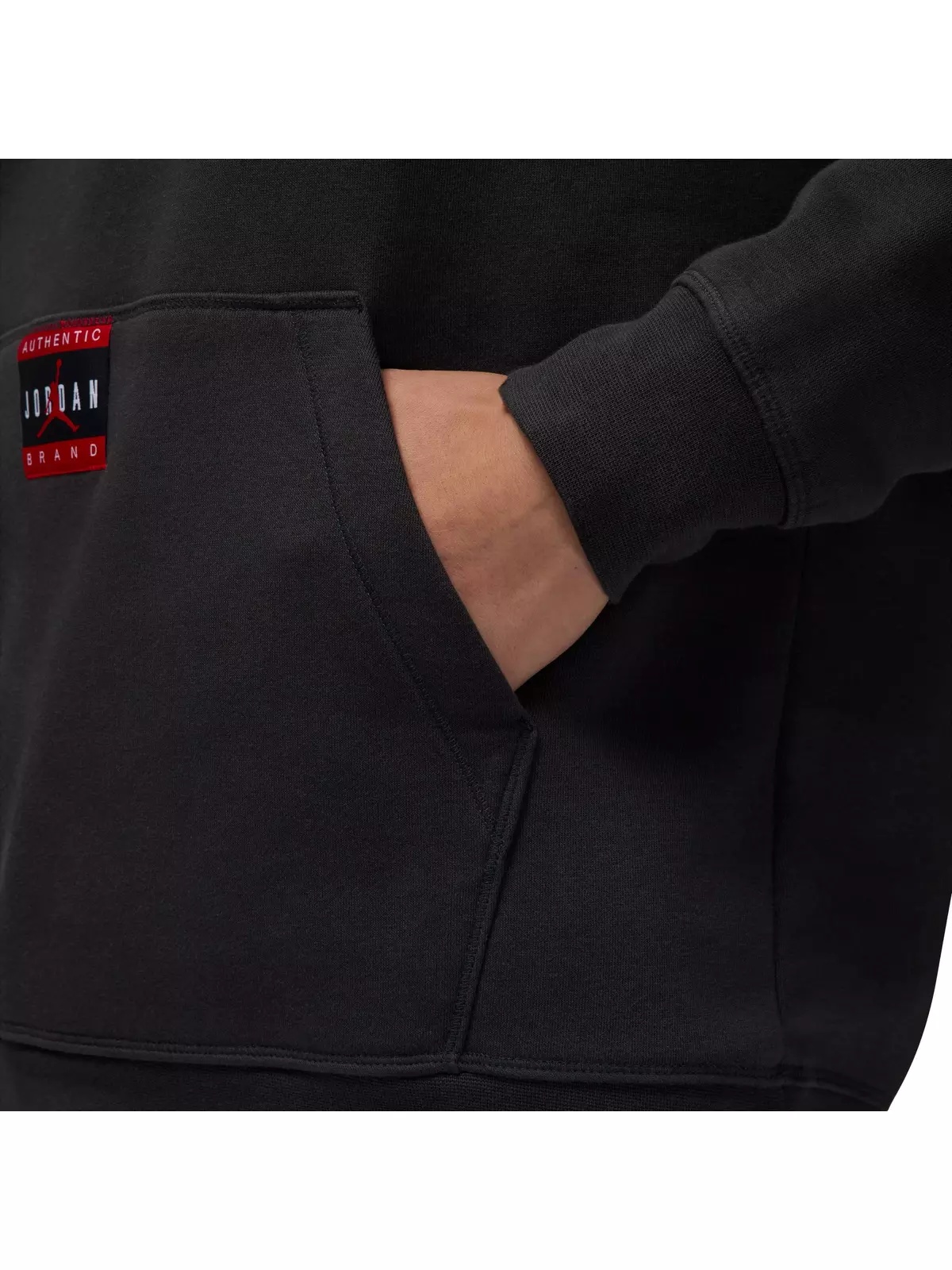 Men's Brooklyn Fleece Pullover Hoodie-Black - 6
