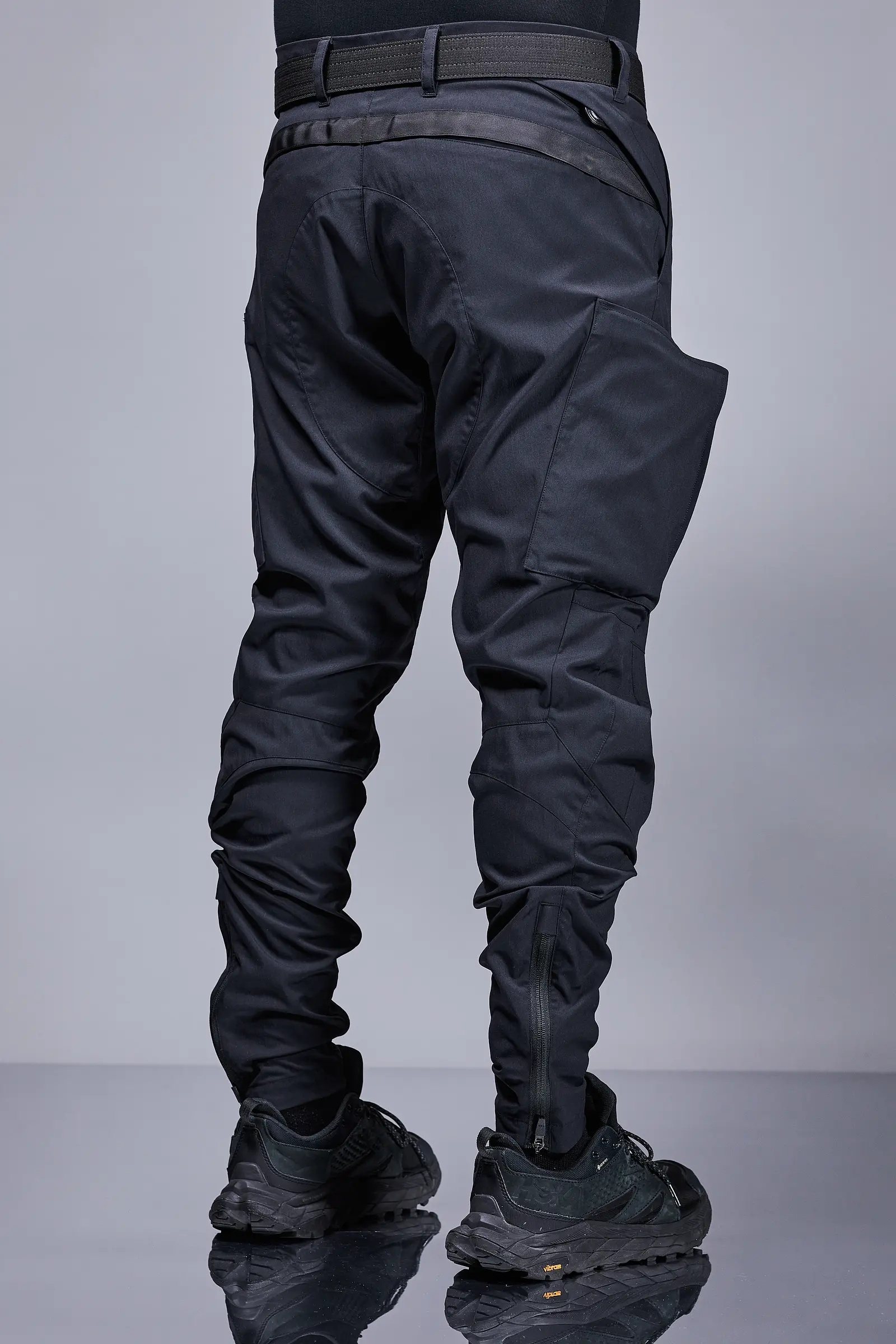 P10A-M Nylon Stretch  Articulated Cargo Pant Black - 6