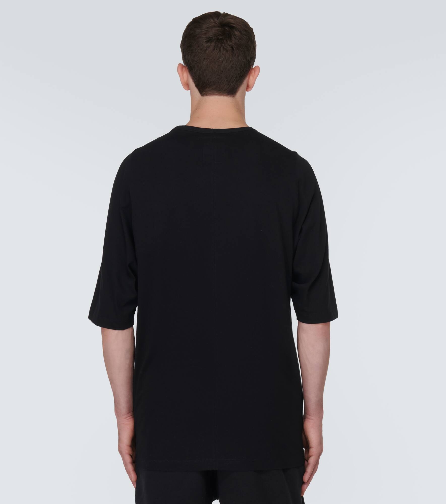 x Rick Owens logo cotton jersey T-shirt - 4