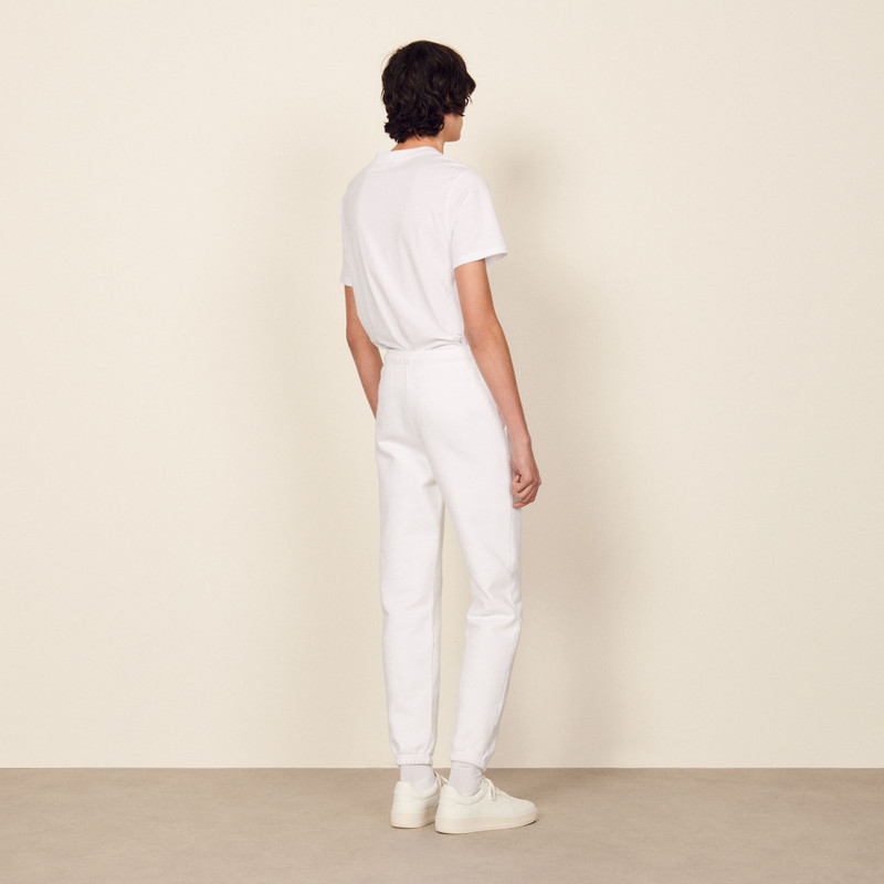 Embroidered fleece jogging bottoms 3