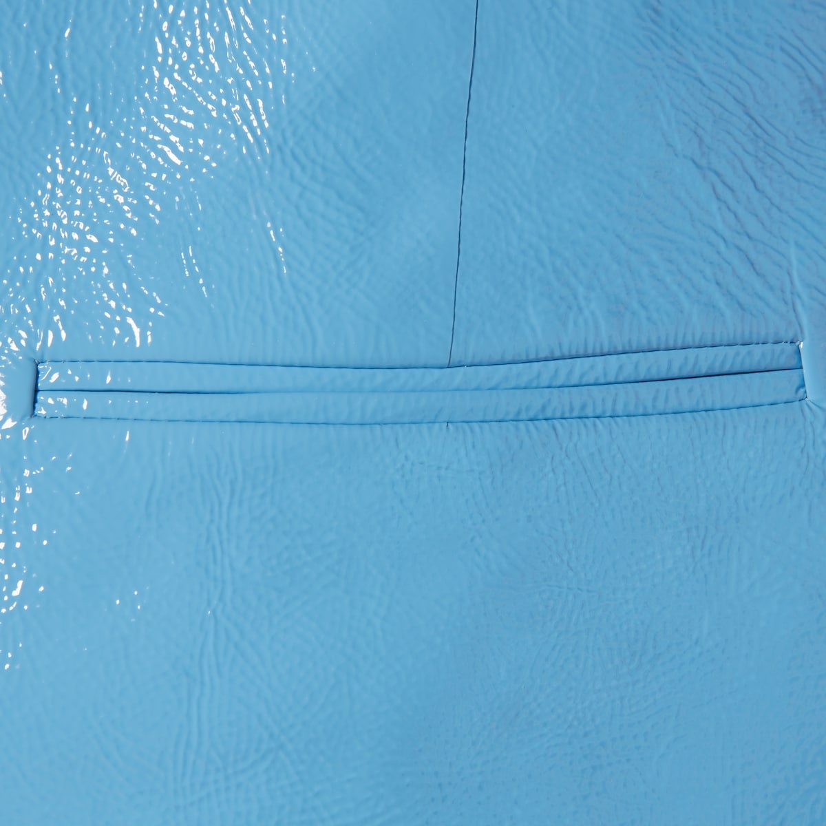 Shiny leather mid-length skirt - 7