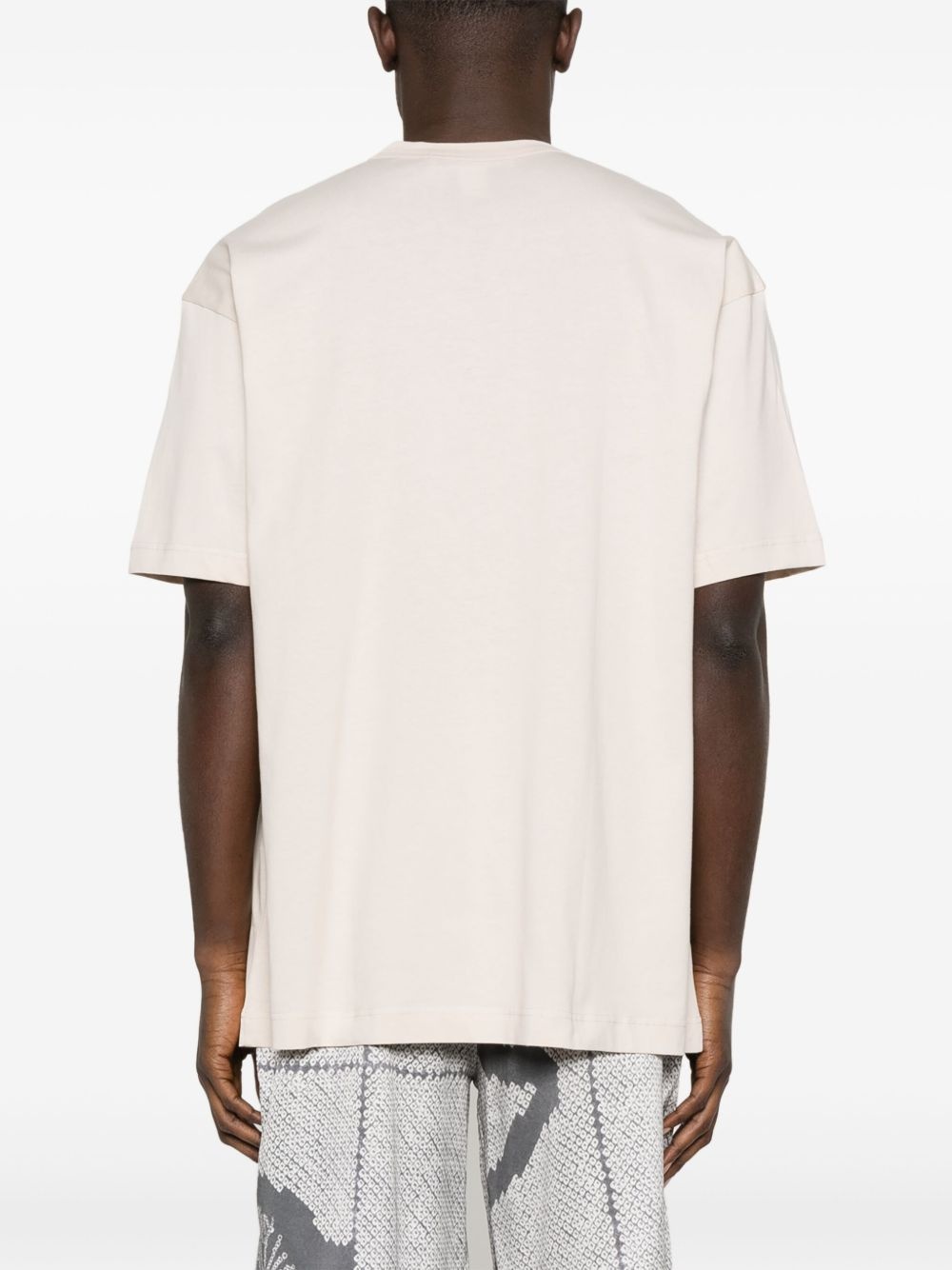 logo-print cotton T-shirt - 3