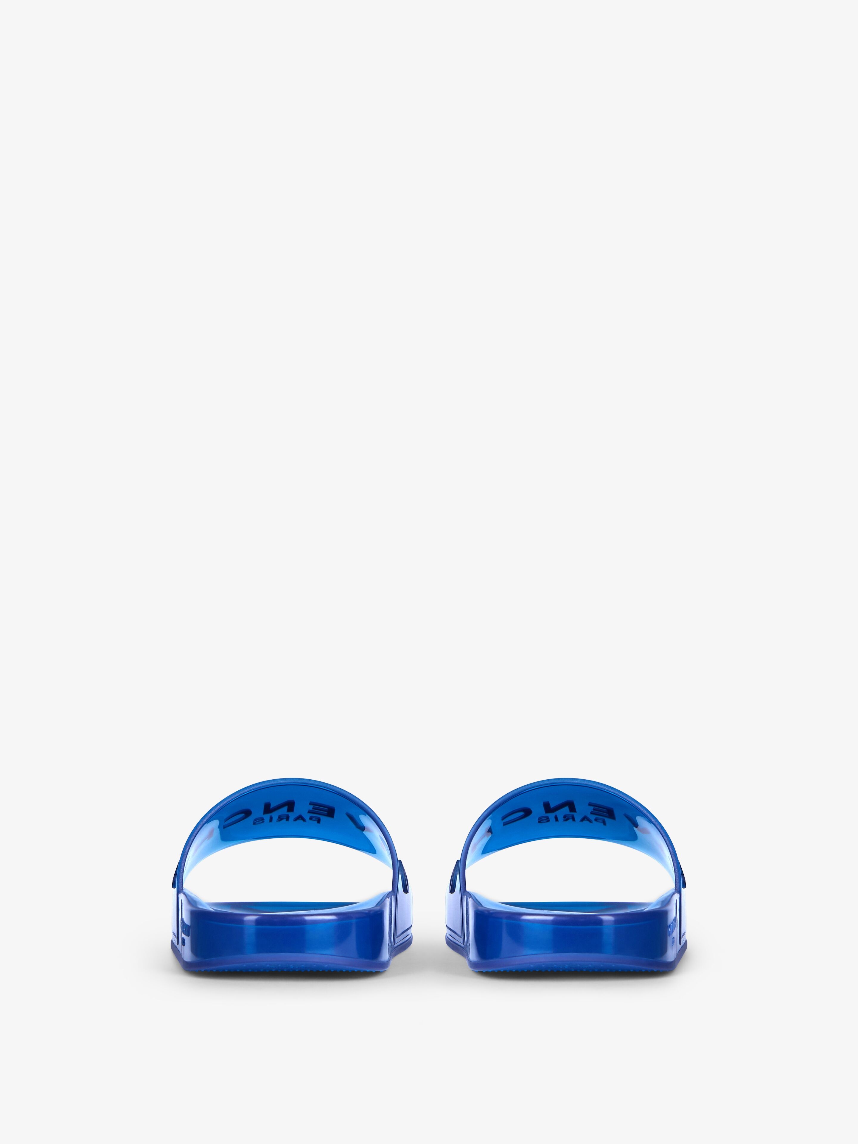 GIVENCHY PARIS FLAT SANDALS IN TRANSPARENT RUBBER - 7