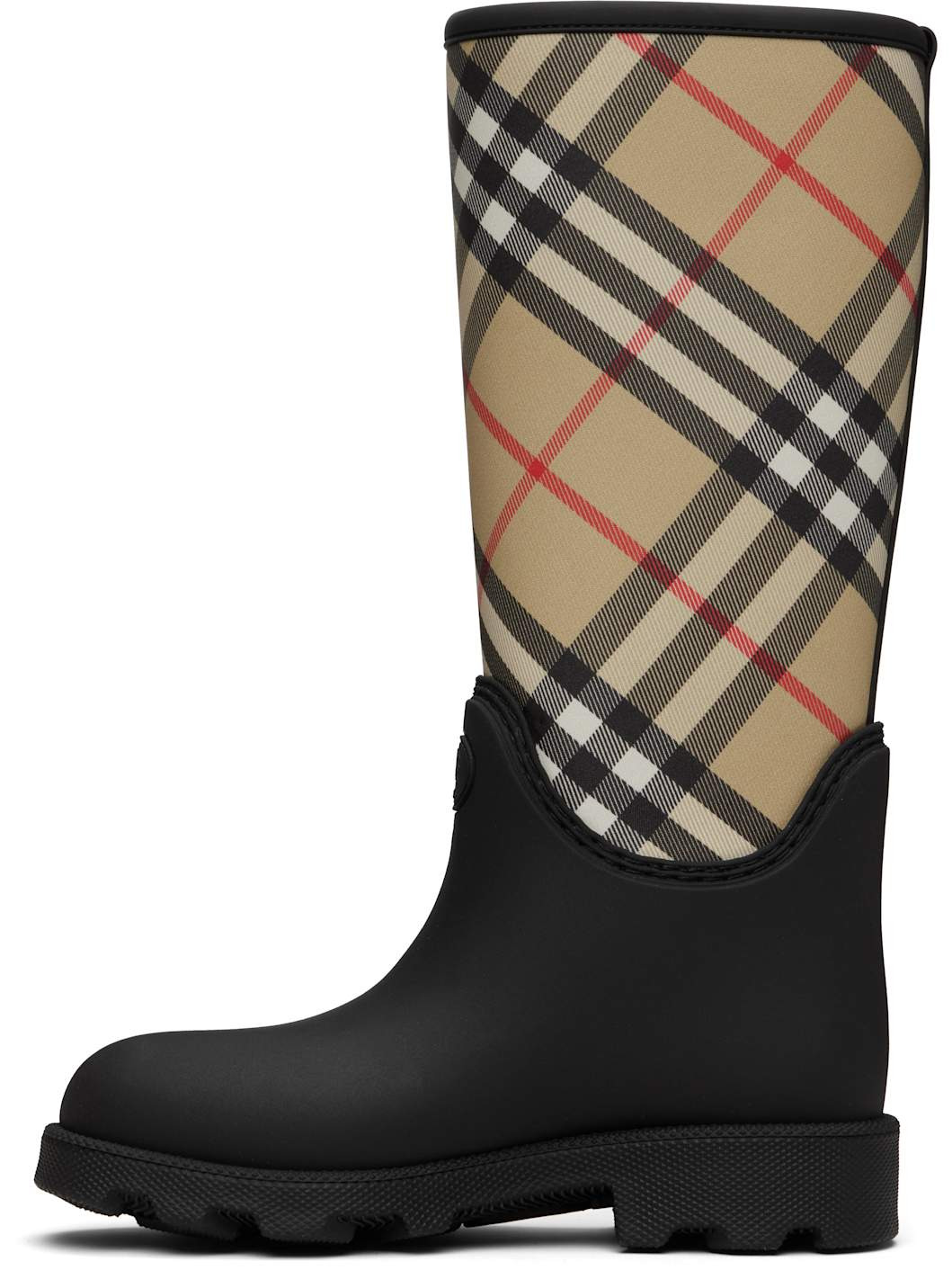 Black Rubber Marsh Stamp High Boots - 3