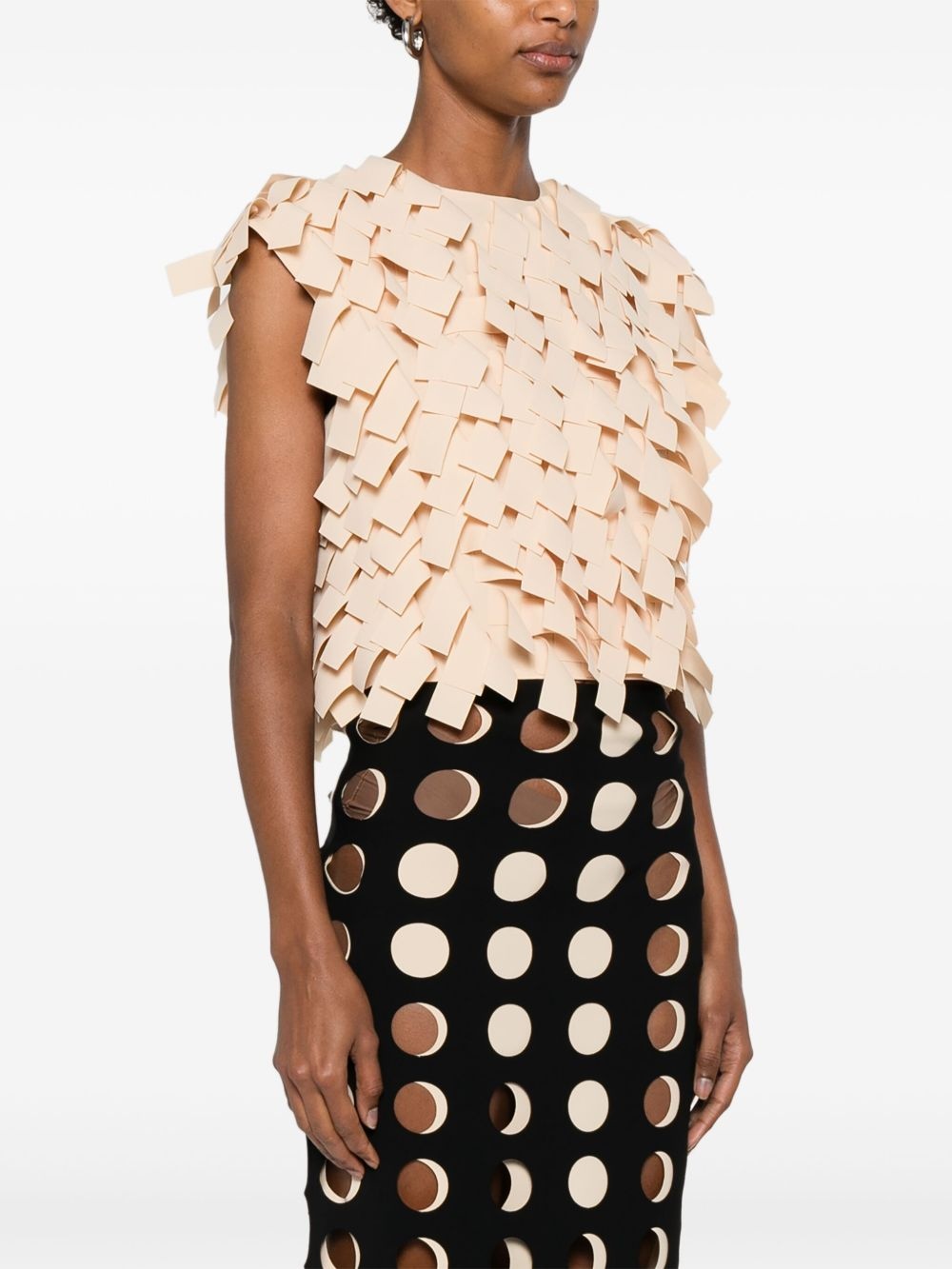 fringed crop top - 3