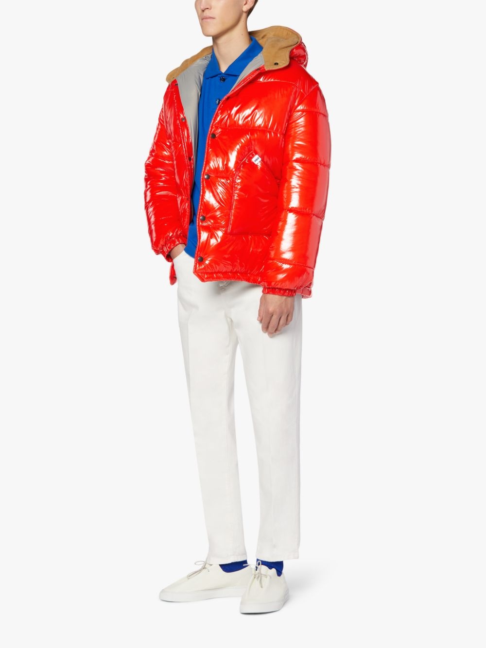 OSAKA BRIGHT ORANGE NYLON PUFFER JACKET | GQF-306 - 4
