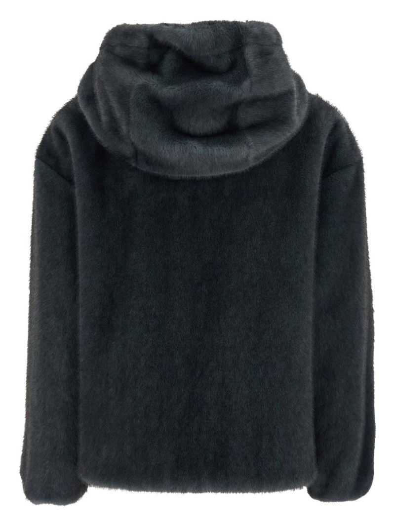 Herno hooded faux-fur jacket outlook