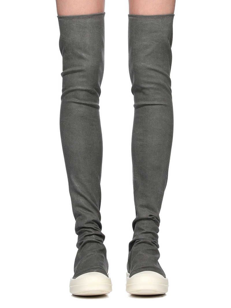 High Socks over-the-knee suede sneakers 2