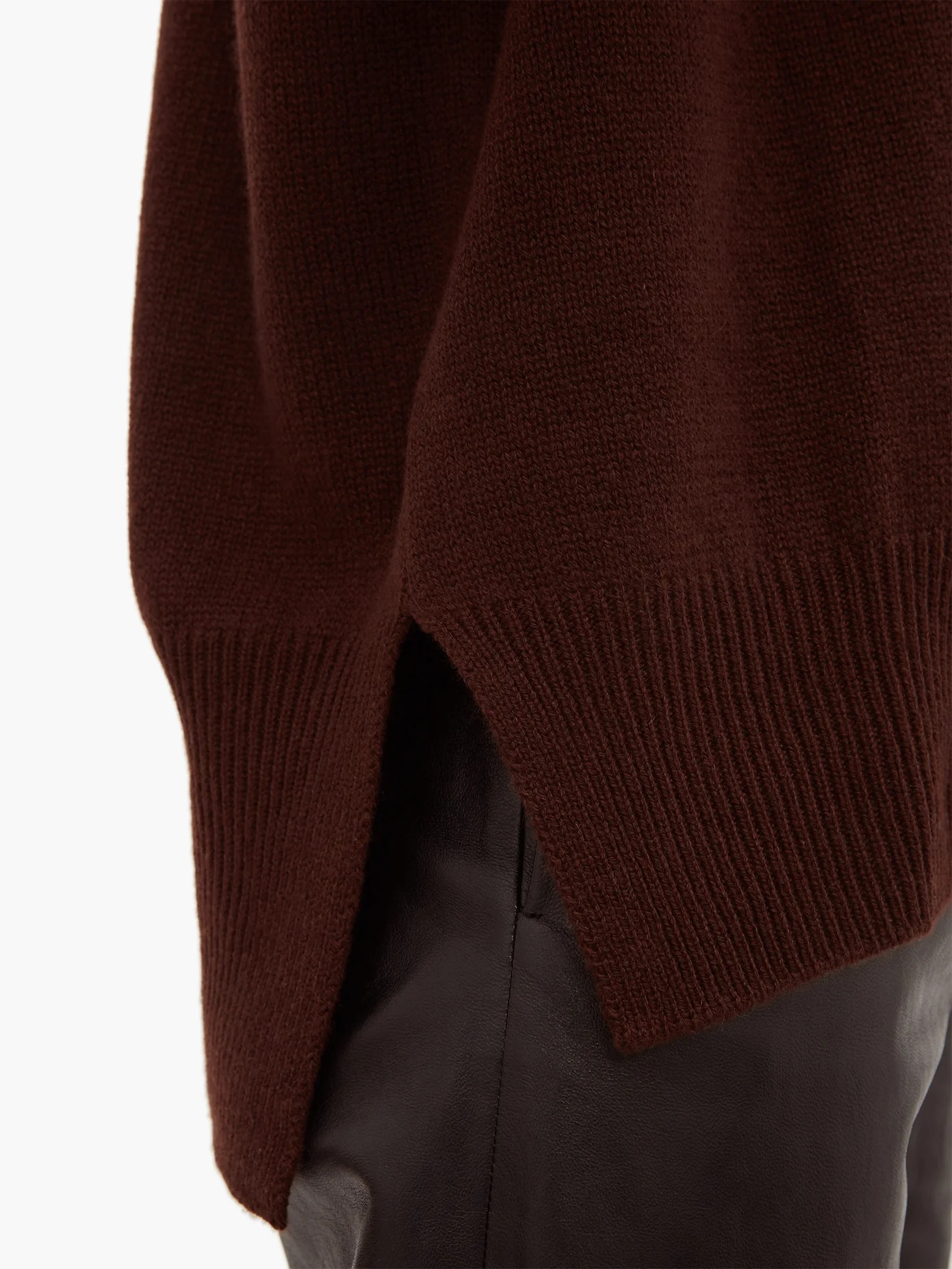 Dropped-sleeve cashmere sweater - 3