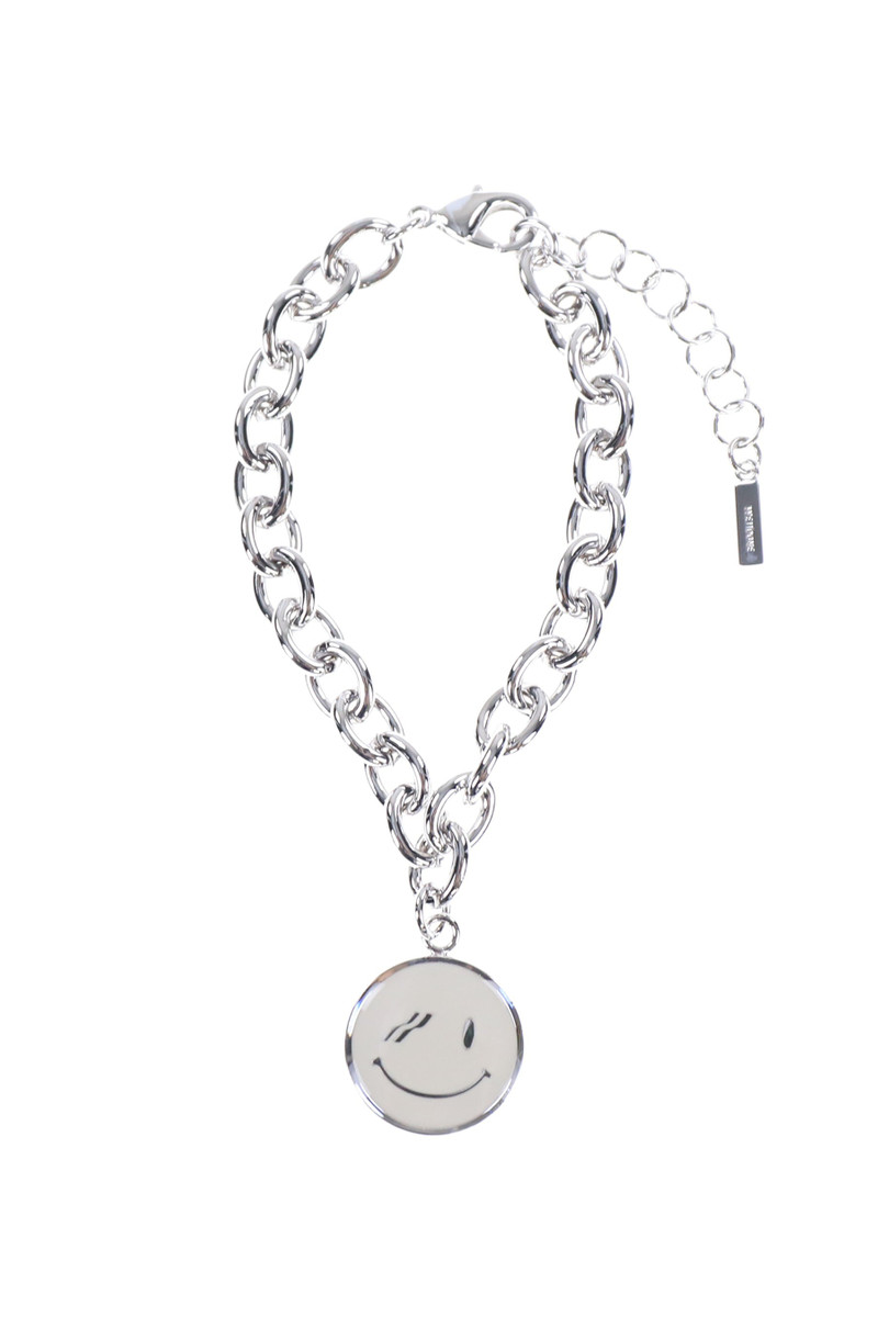 SMILEY CHAIN BRACELET / SIL 1